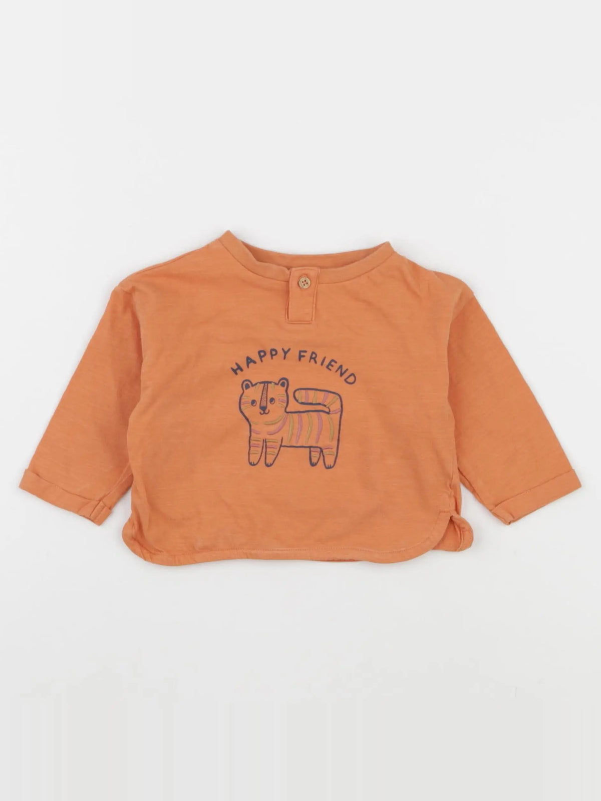 Vertbaudet - tee-shirt orange - 6 mois