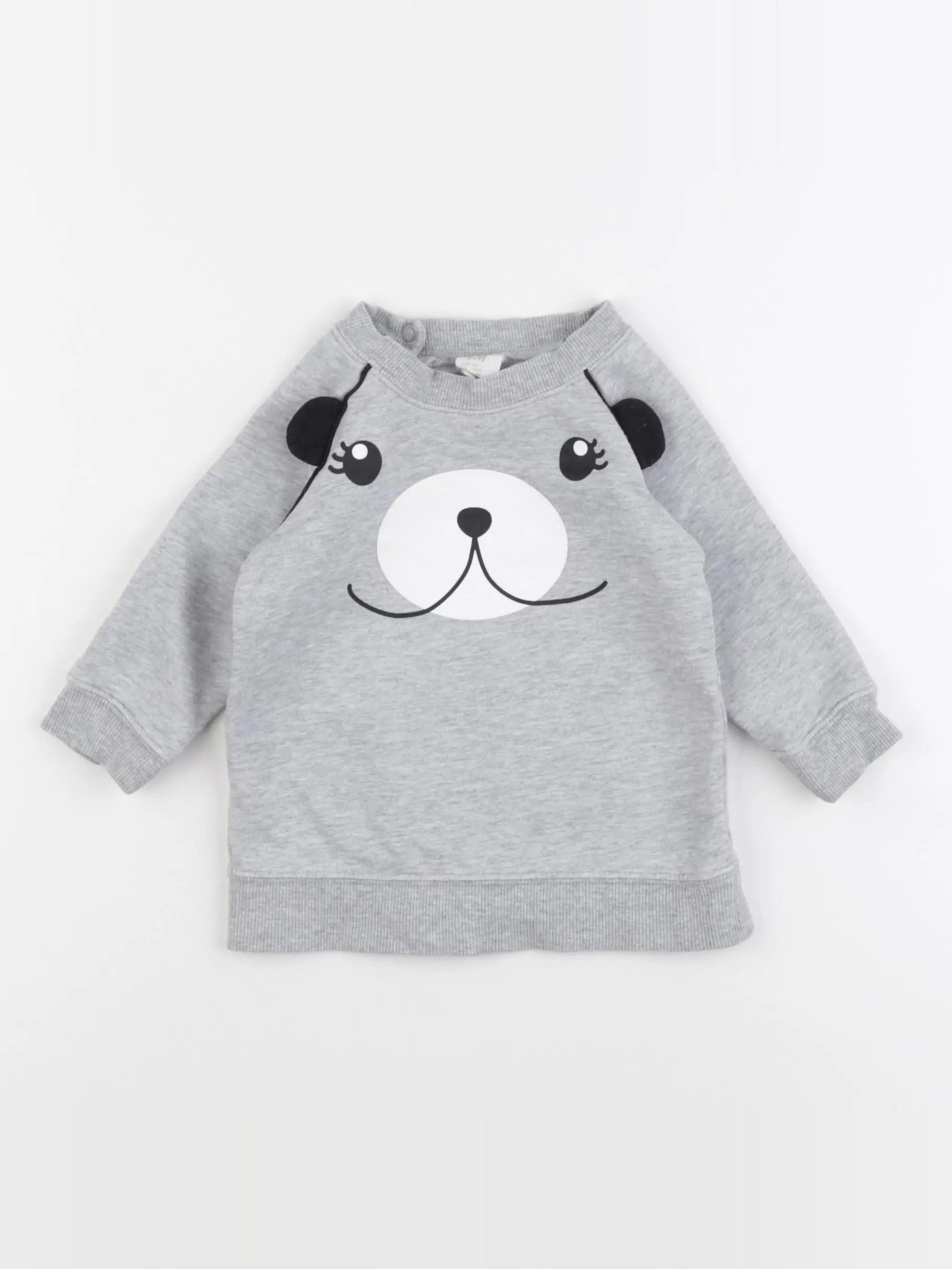 H&M - robe gris - 6 mois