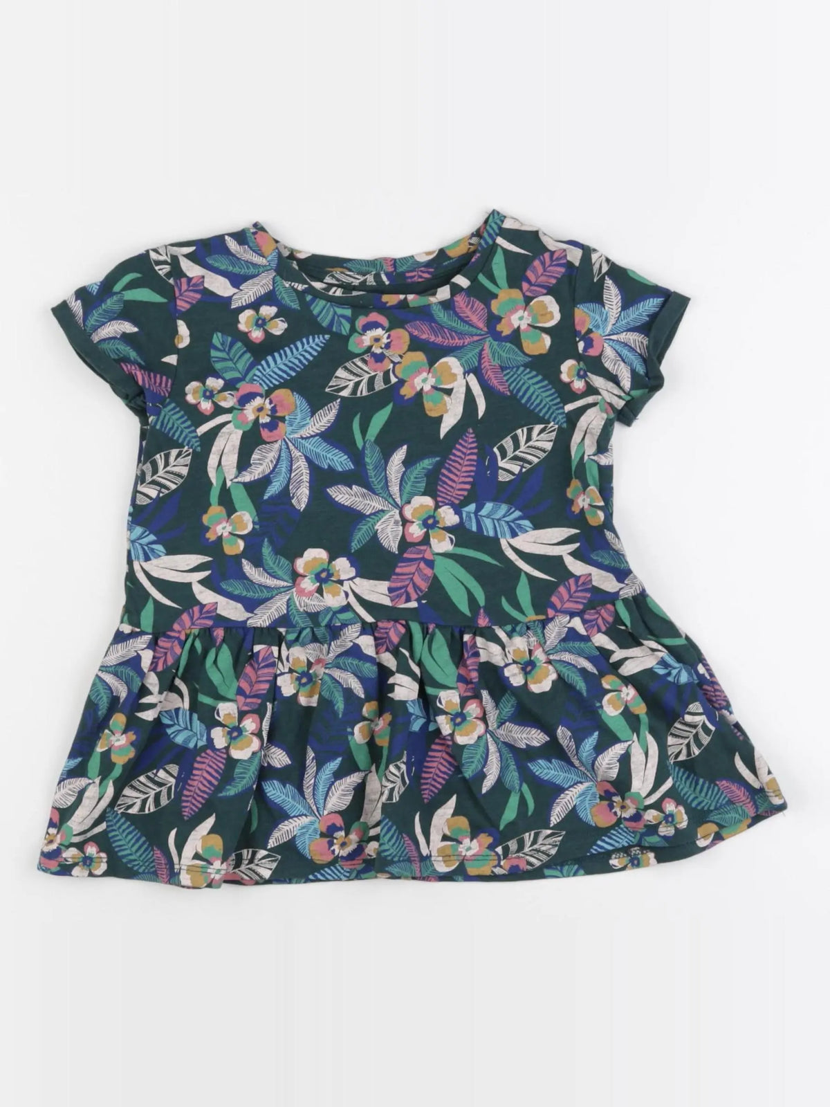Vertbaudet - robe multicolore - 2 ans