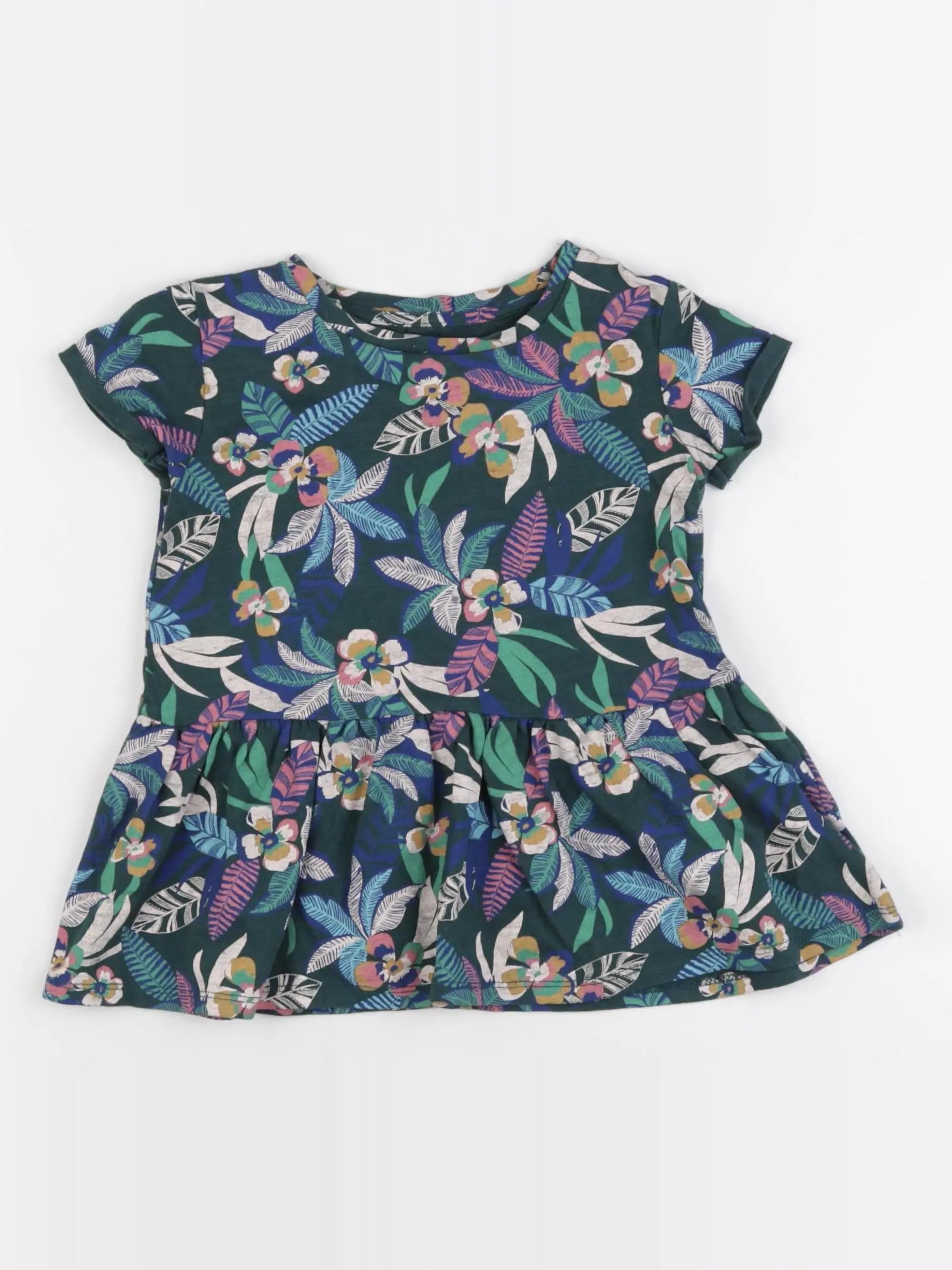 Vertbaudet - robe multicolore - 2 ans