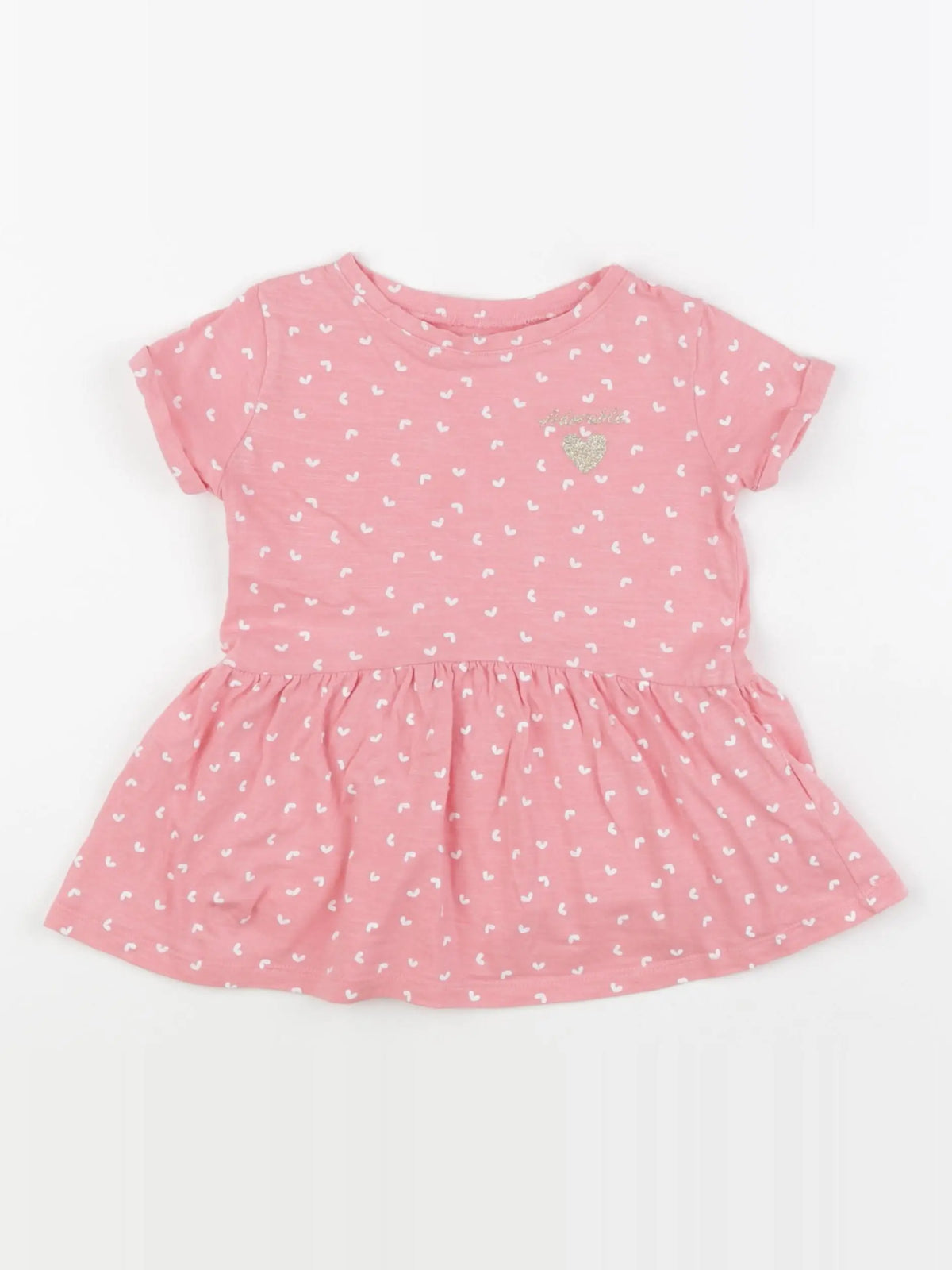 Vertbaudet - robe rose - 2 ans