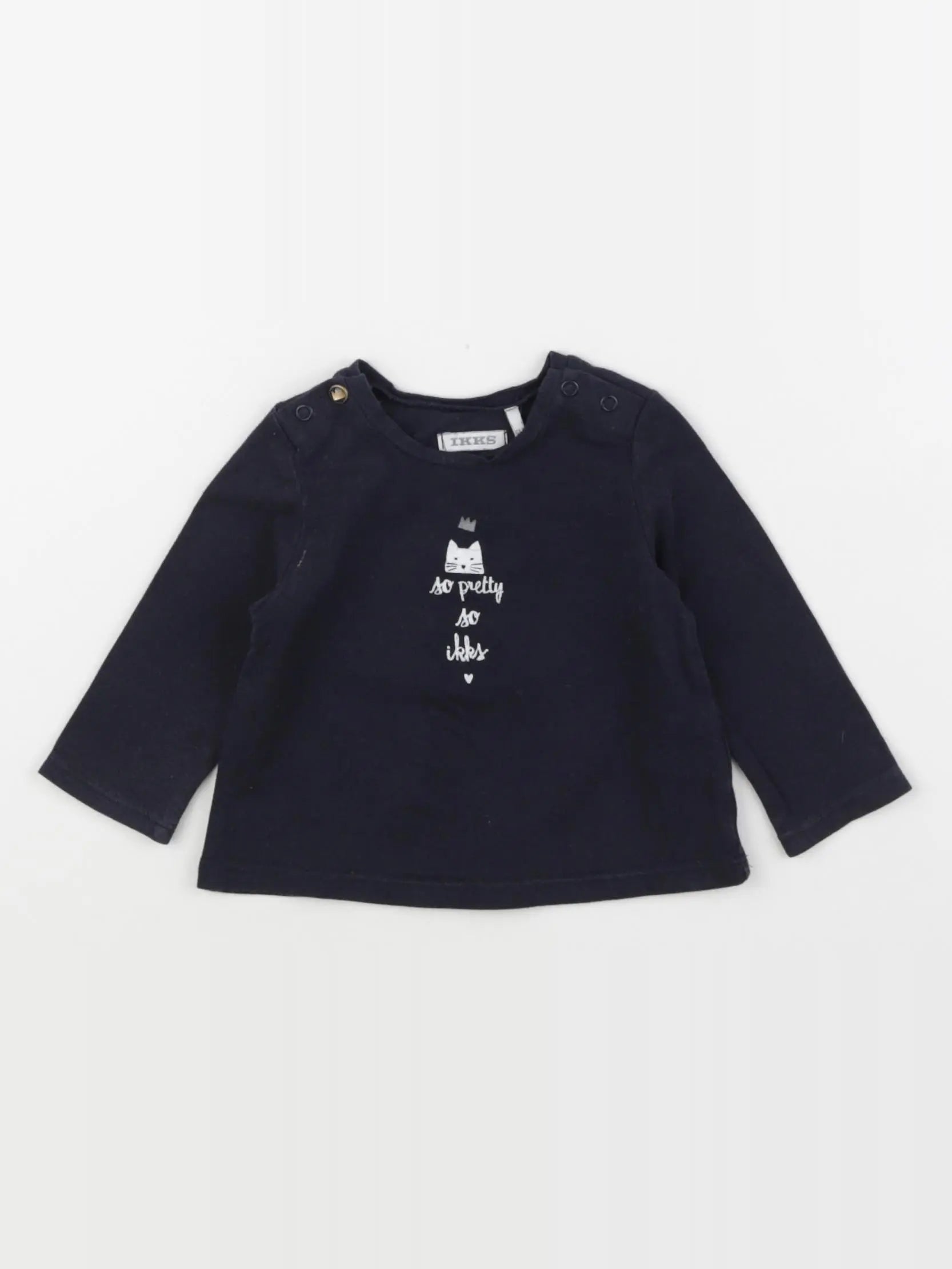 IKKS - tee-shirt bleu - 6 mois