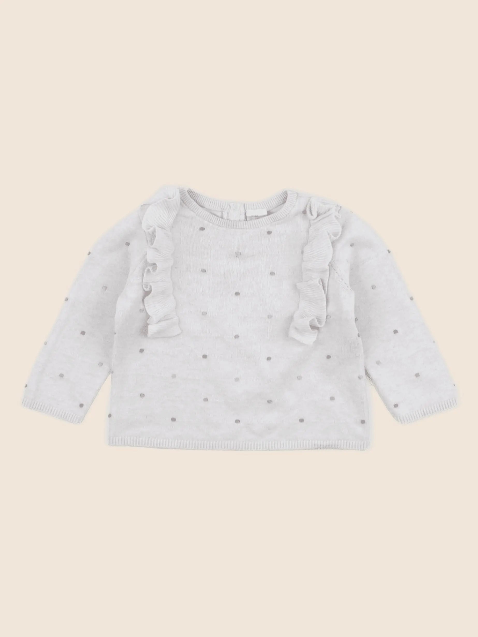 H&M - pull gris - 6 mois