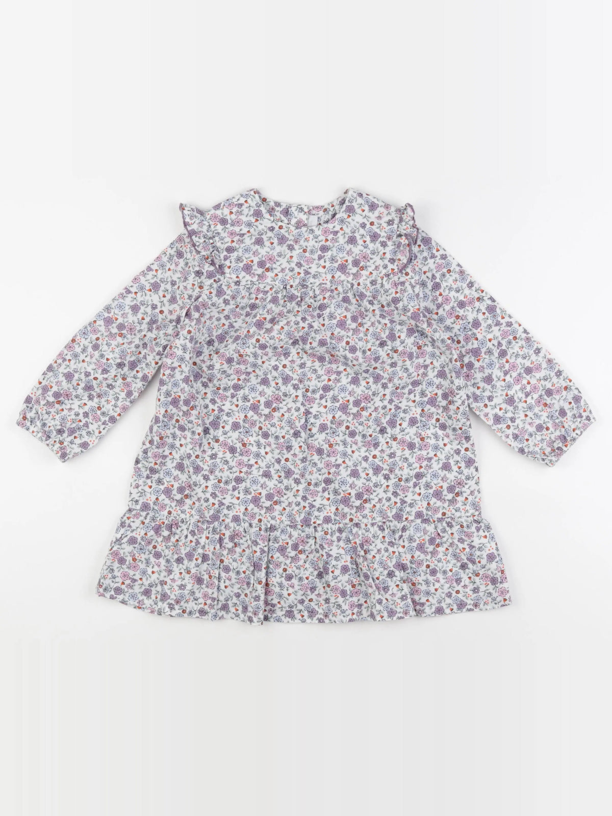 Cadet Rousselle - robe blanc, violet - 36 mois
