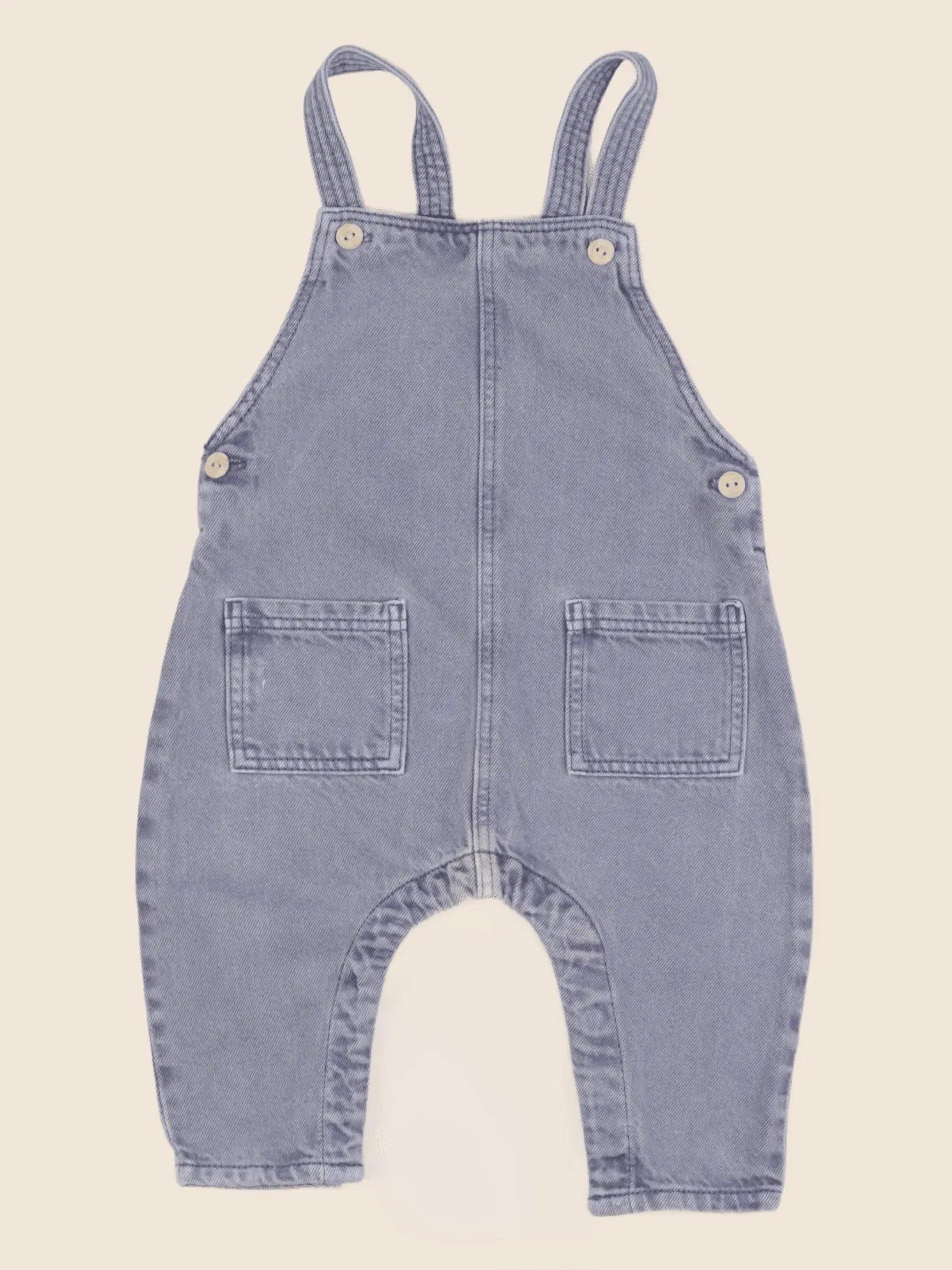 H&M - salopette bleu - 3/6 mois