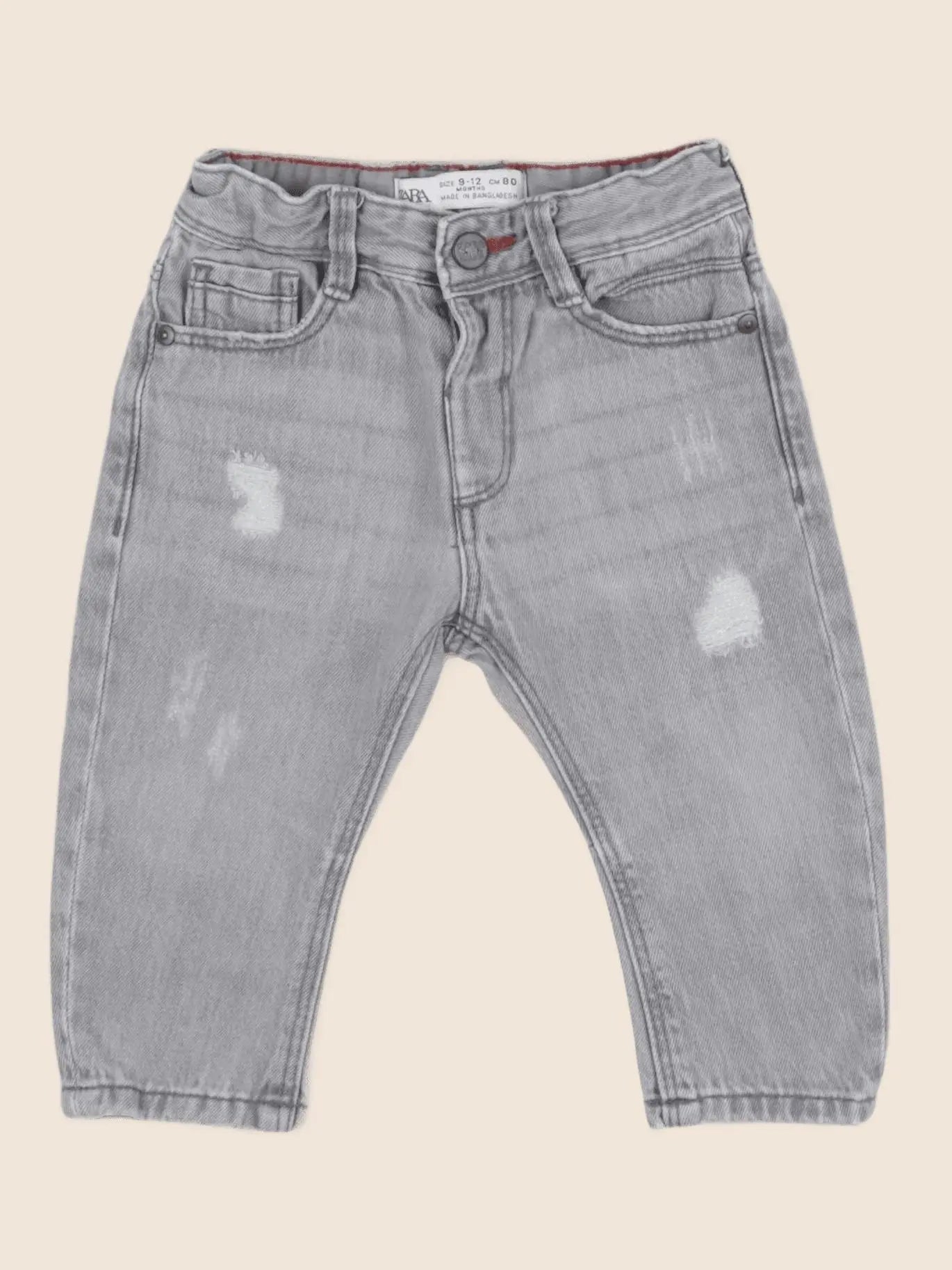 Zara - jean gris - 9/12 mois