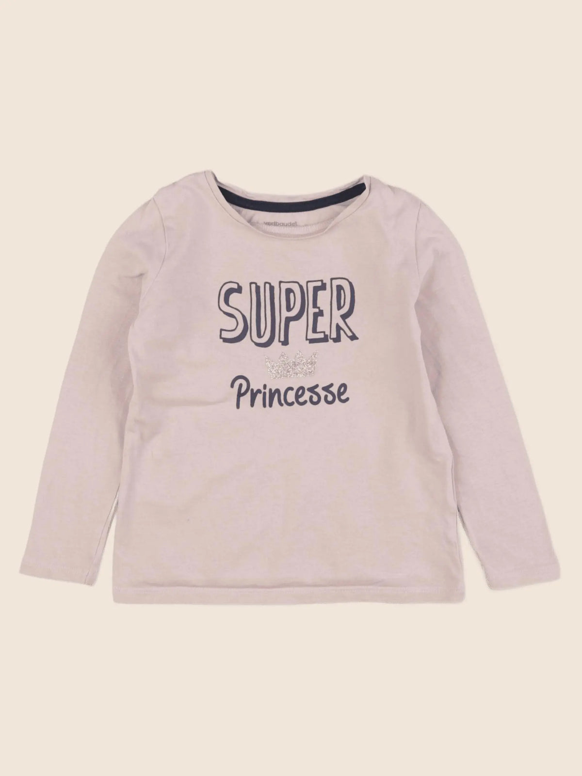 Vertbaudet - tee-shirt rose, or - 3 ans