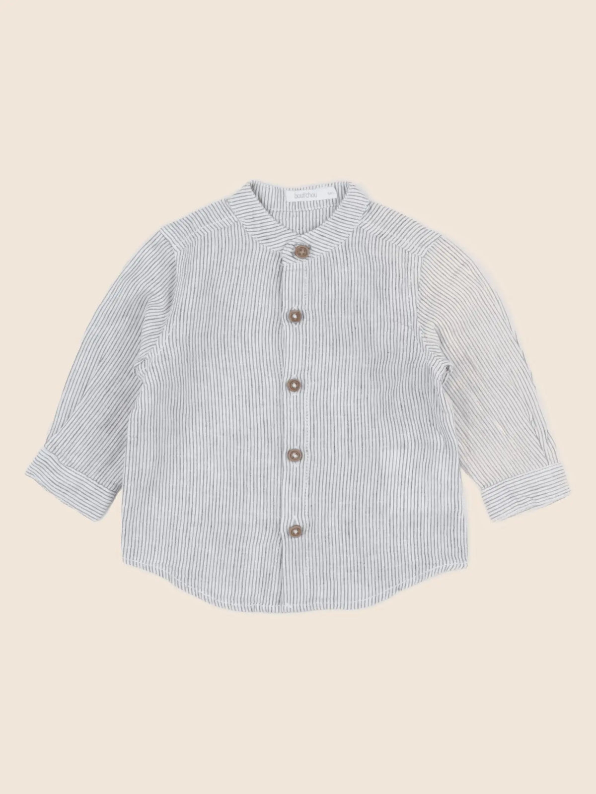 Boutchou - chemise bleu - 6 mois