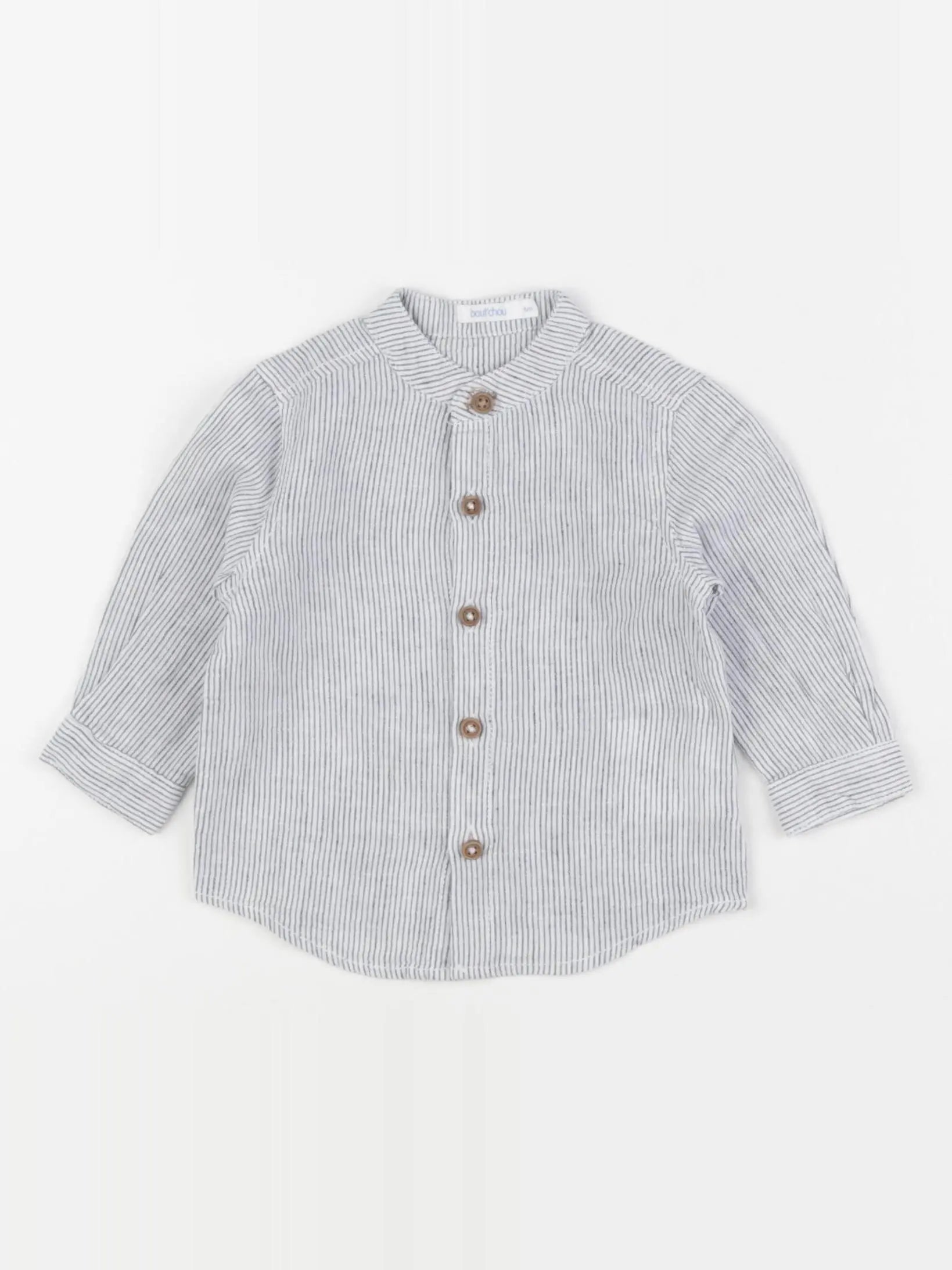 Boutchou - chemise bleu - 6 mois