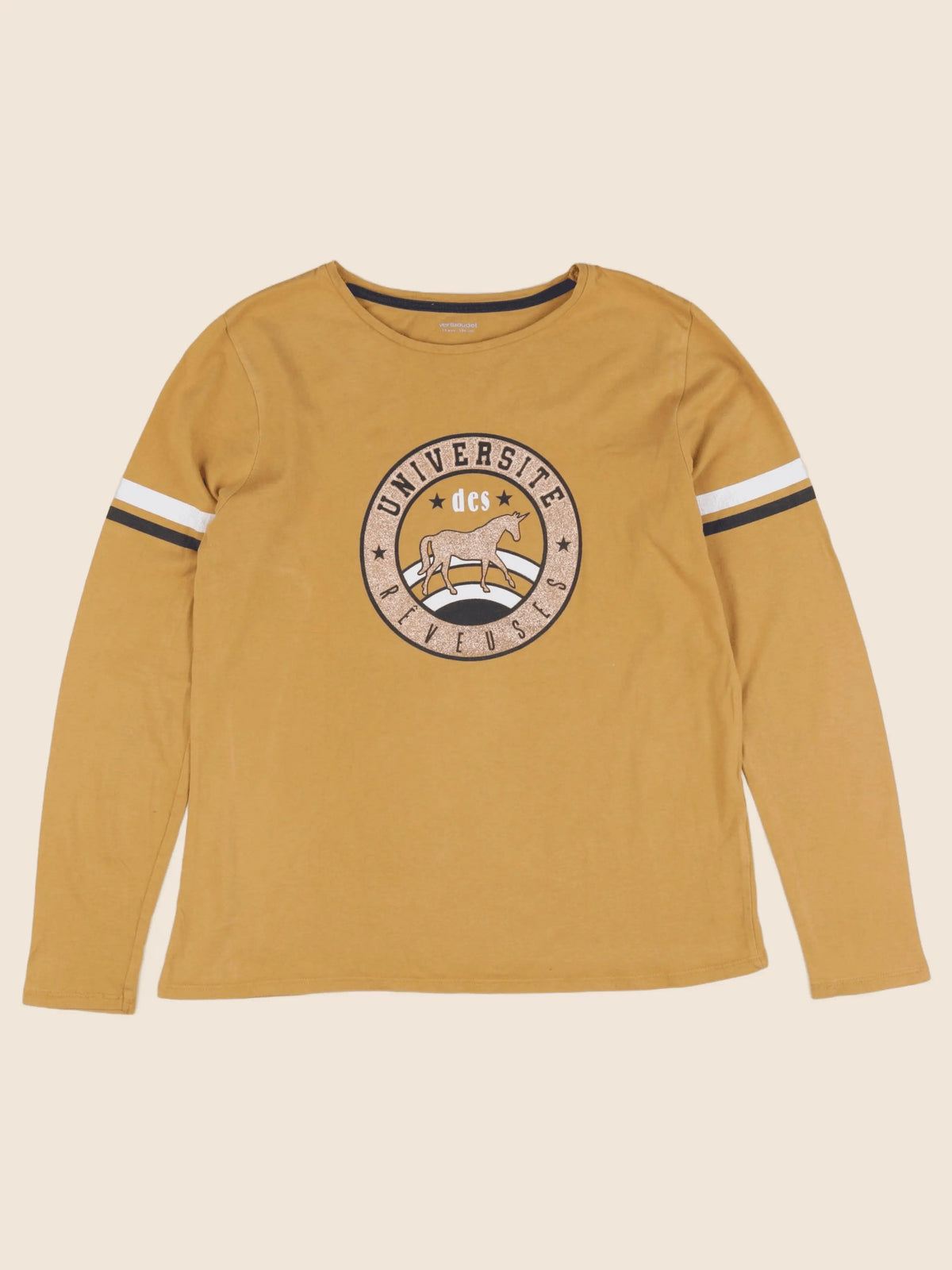 Vertbaudet - tee-shirt jaune - 14 ans