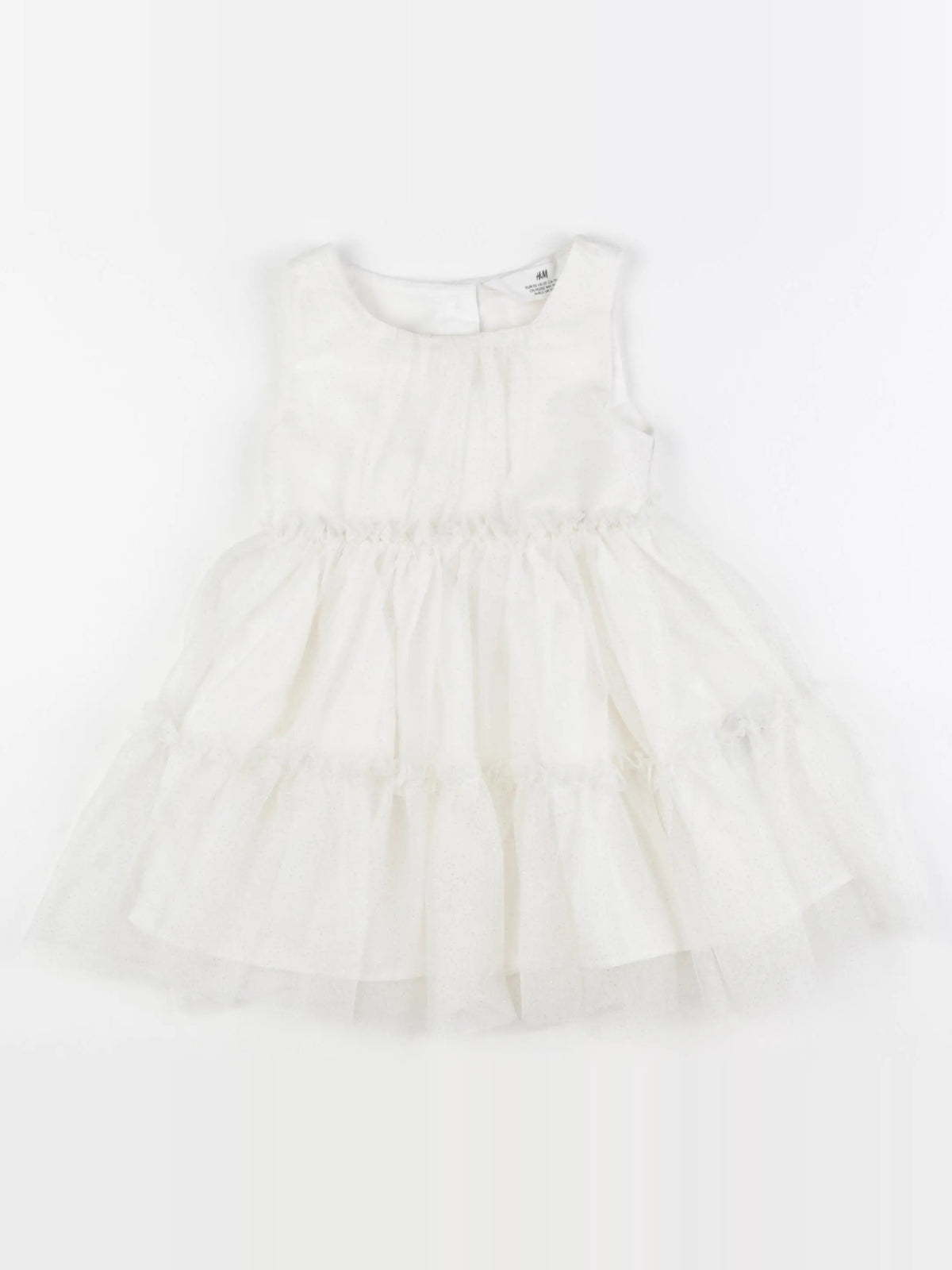 H&M - robe blanc - 18/24 mois