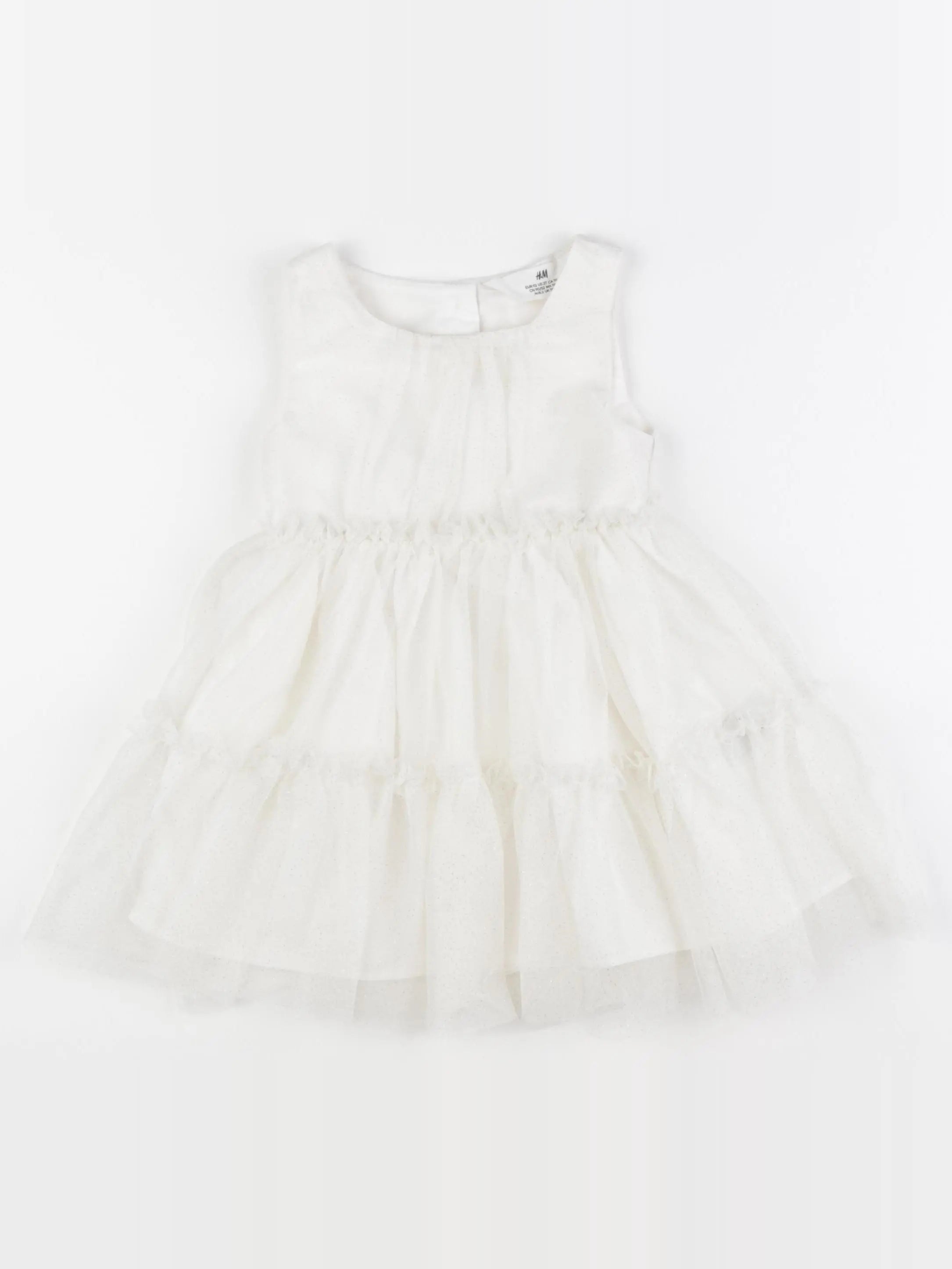 H&M - robe blanc - 18/24 mois