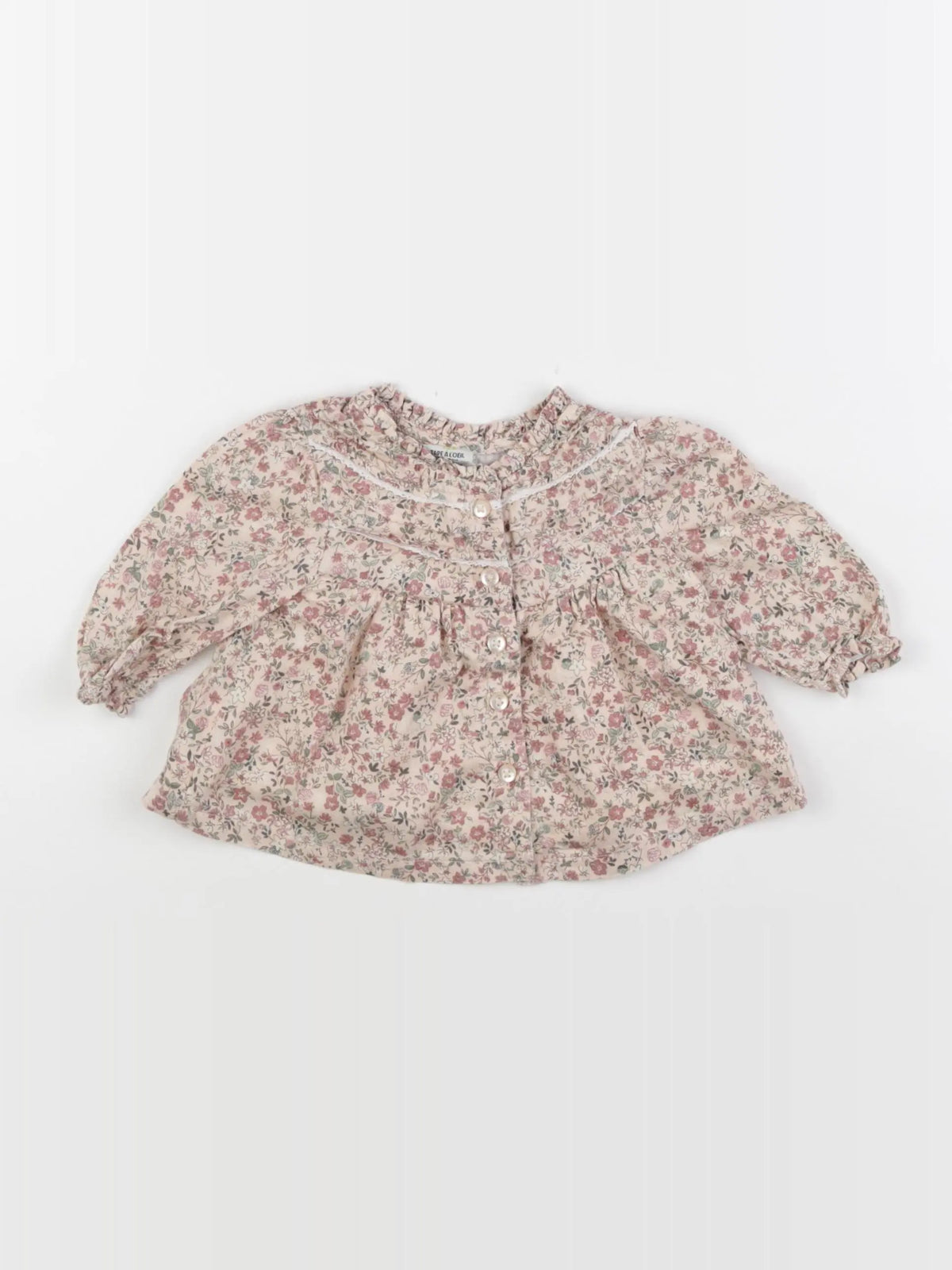 Tape à l'oeil - blouse rose - 3 mois