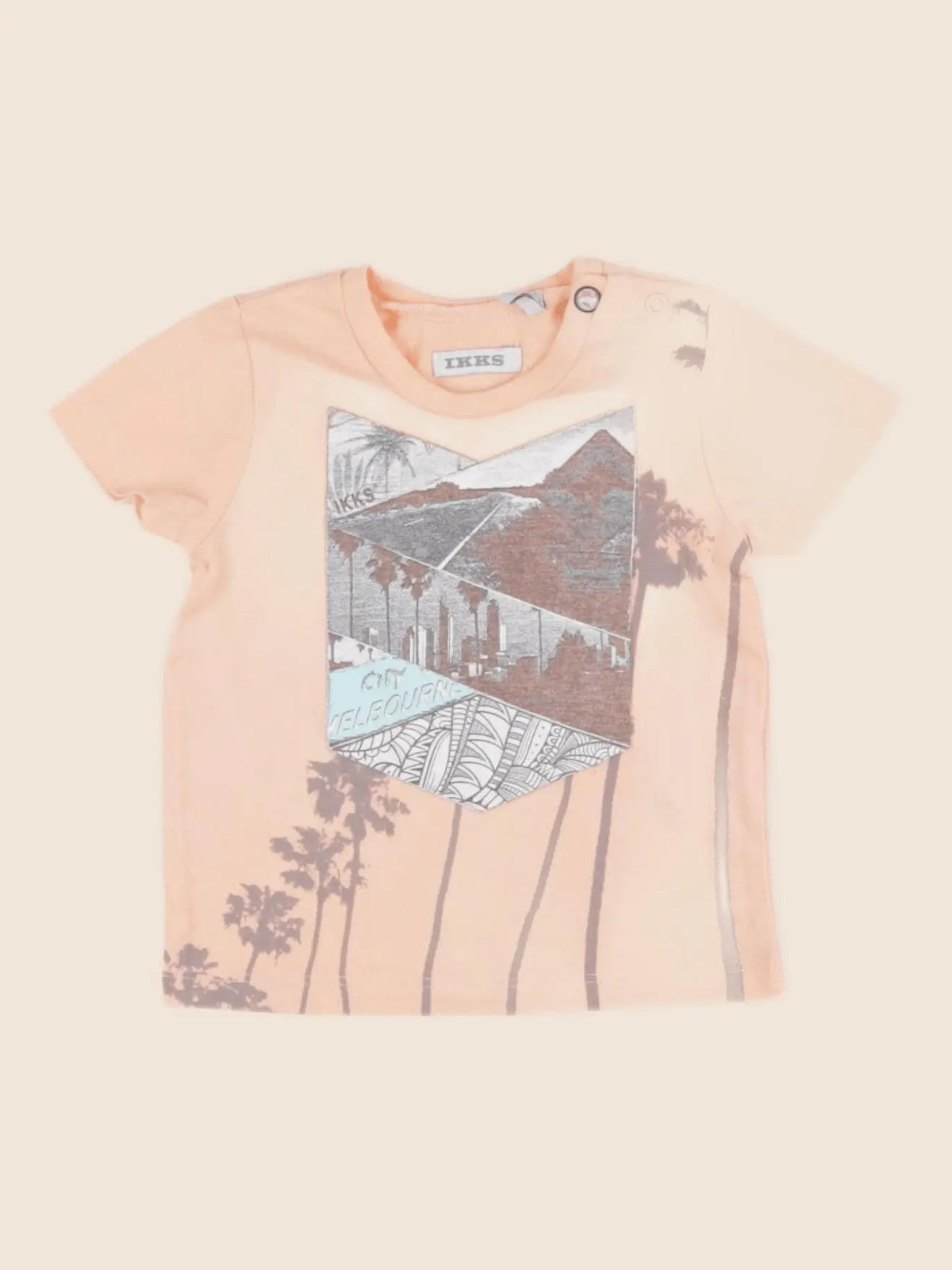 IKKS - tee-shirt orange - 3 mois