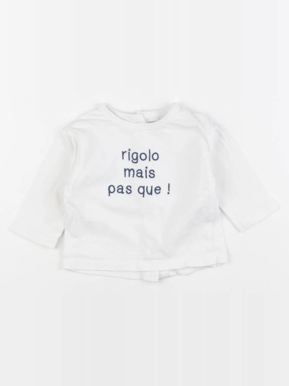 Vertbaudet - tee-shirt blanc - 6 mois