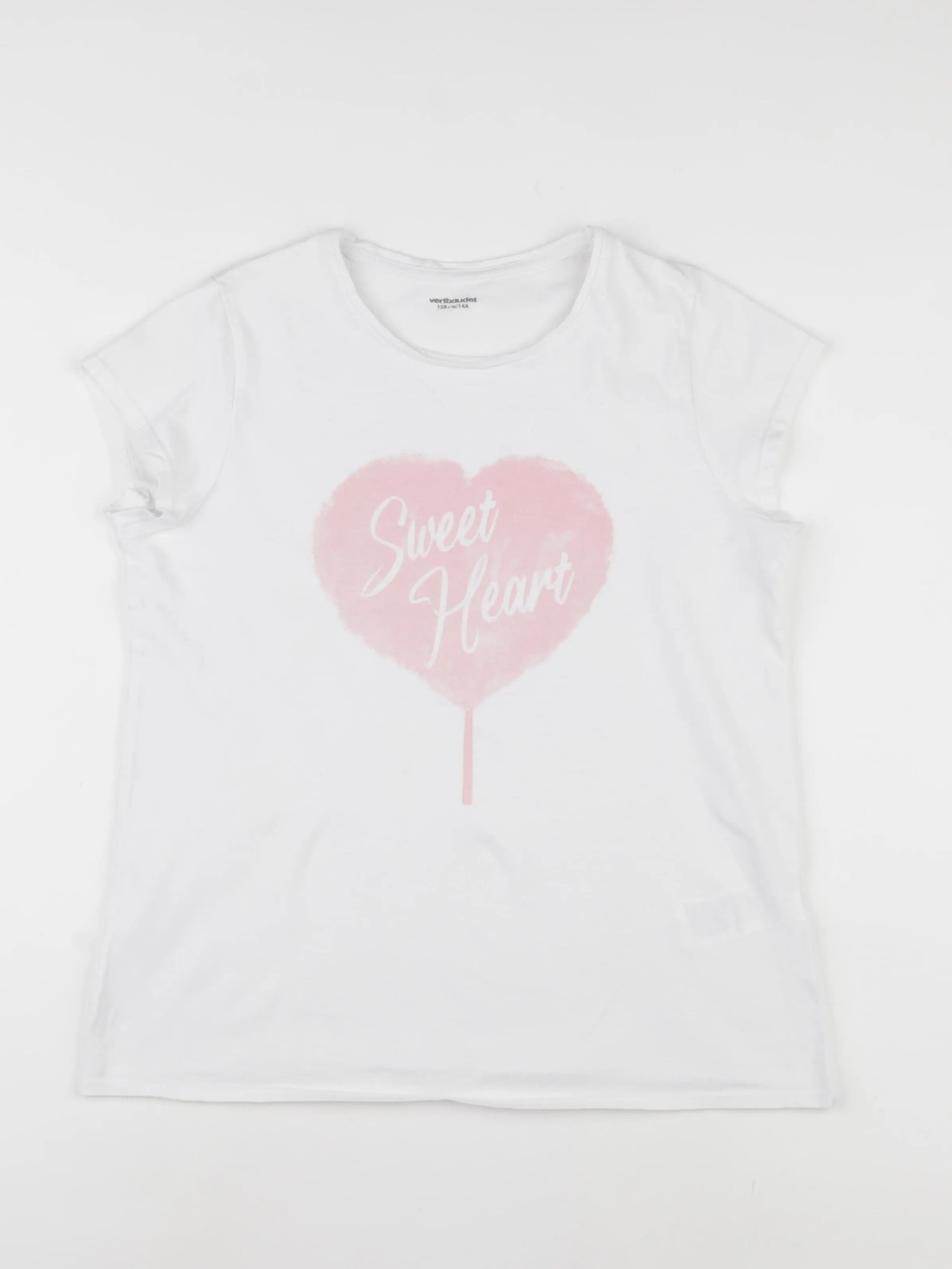Vertbaudet - tee-shirt blanc - 14 ans