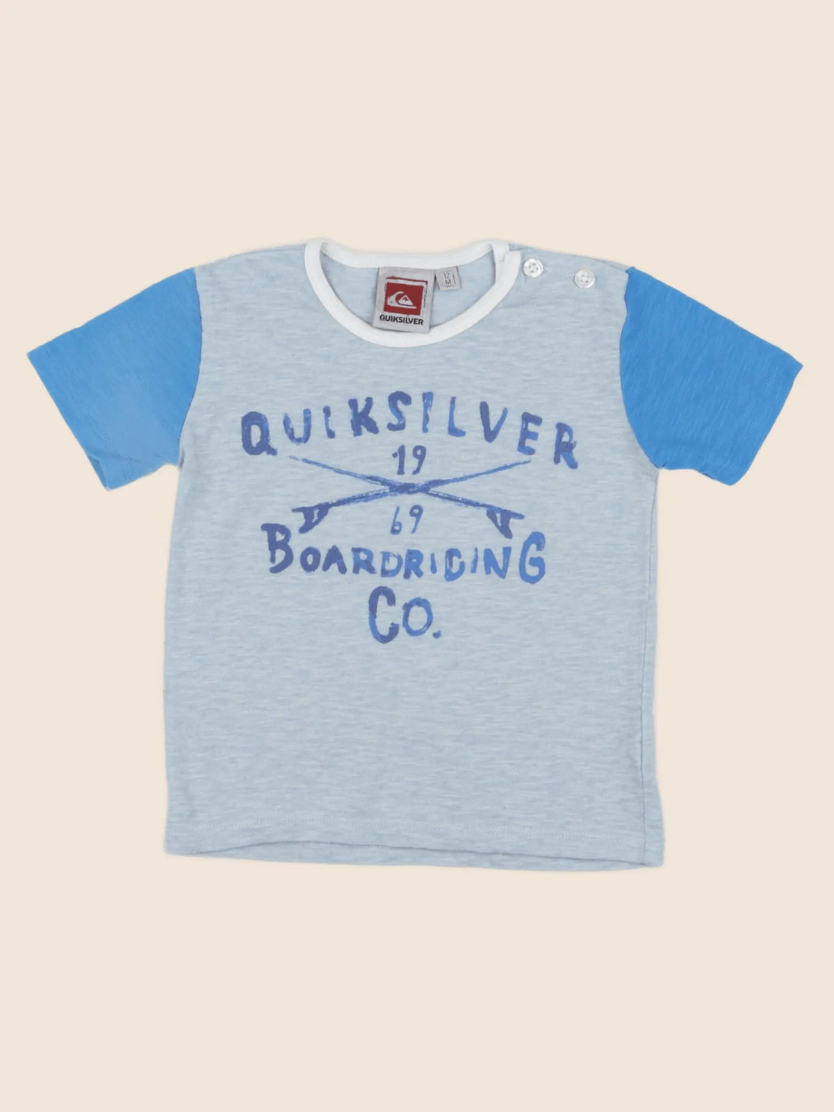 Quiksilver - tee-shirt bleu - 12 mois