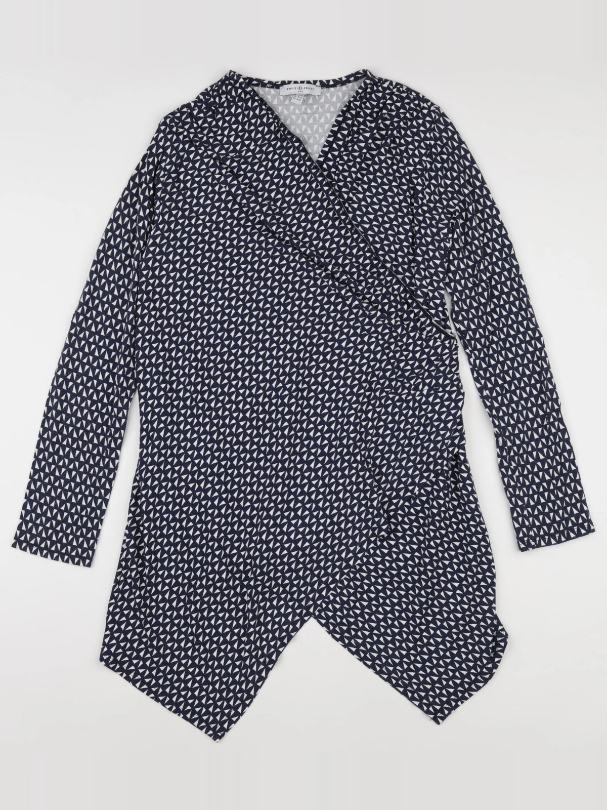 Envie de fraise - gilet grossesse bleu, blanc - 40 à 42
