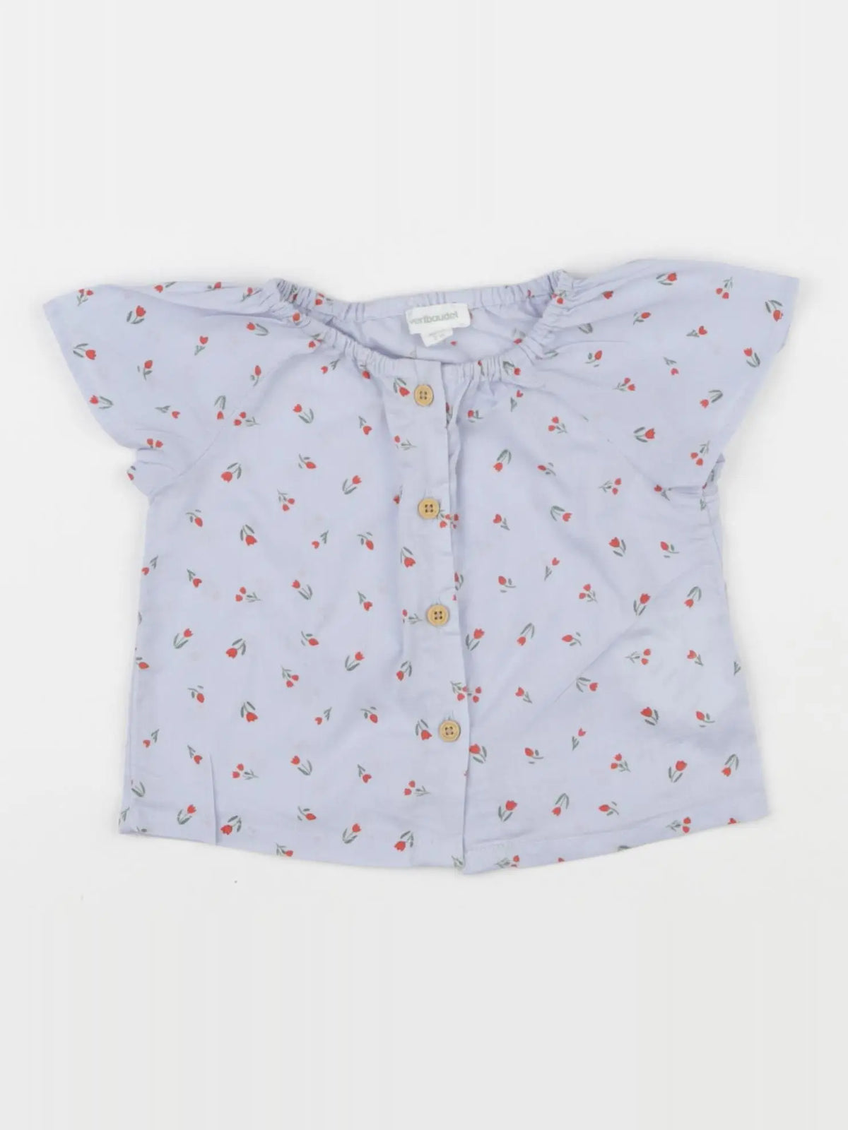 Vertbaudet - tee-shirt bleu - 3 mois