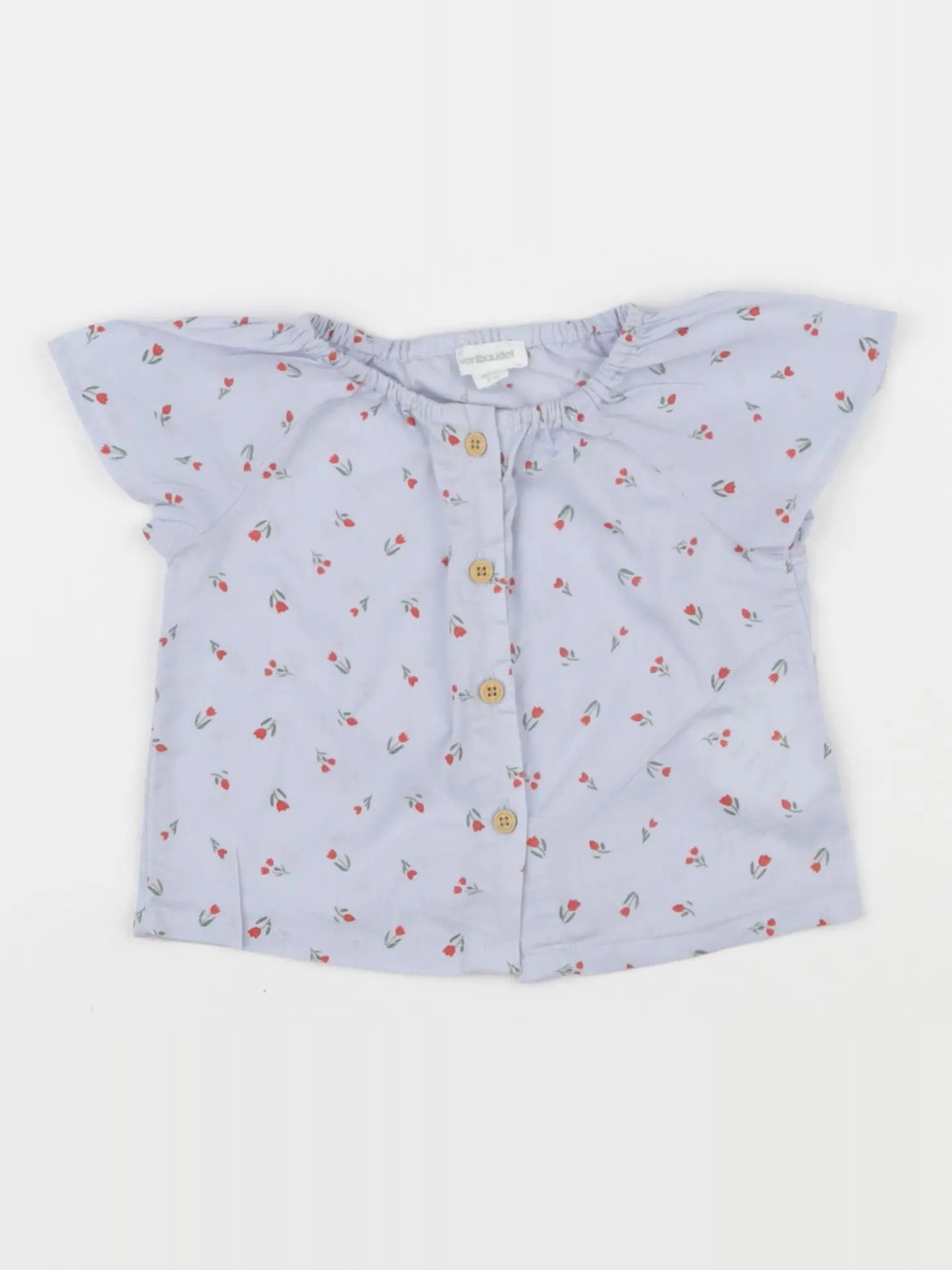 Vertbaudet - tee-shirt bleu - 3 mois