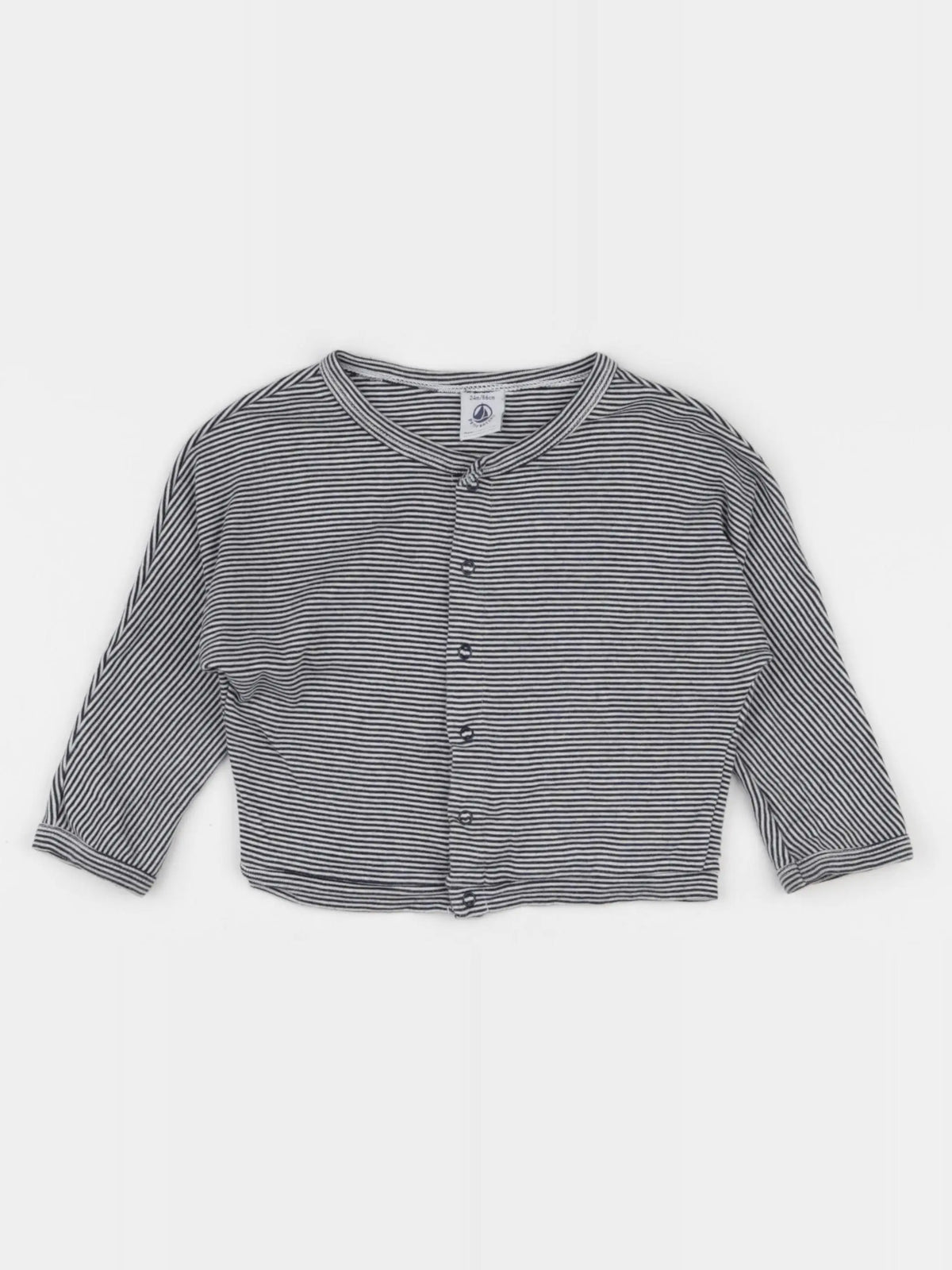 Petit Bateau - tee-shirt bleu, blanc - 24 mois