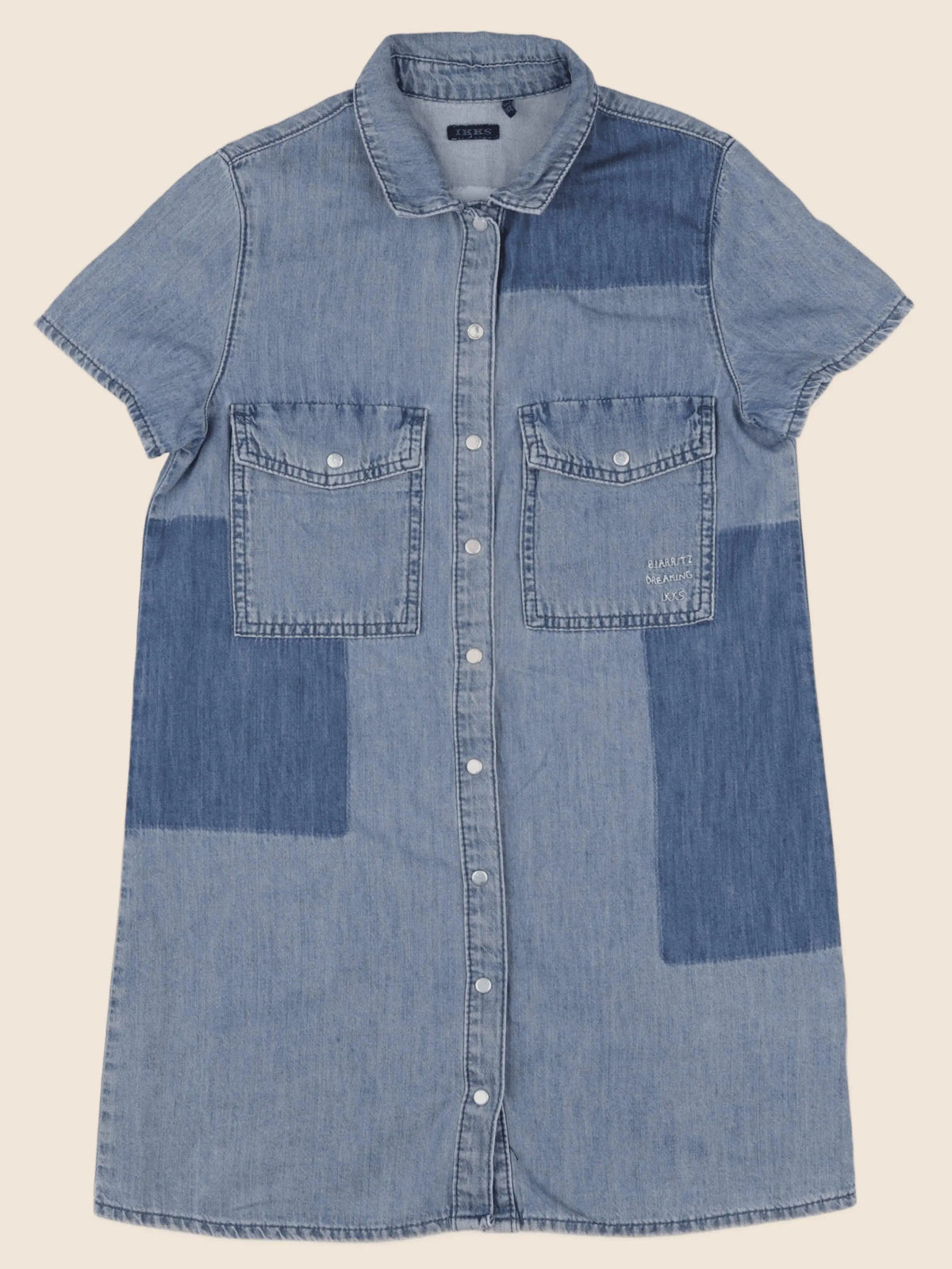 IKKS - robe imprimé au dos bleu - 10 ans