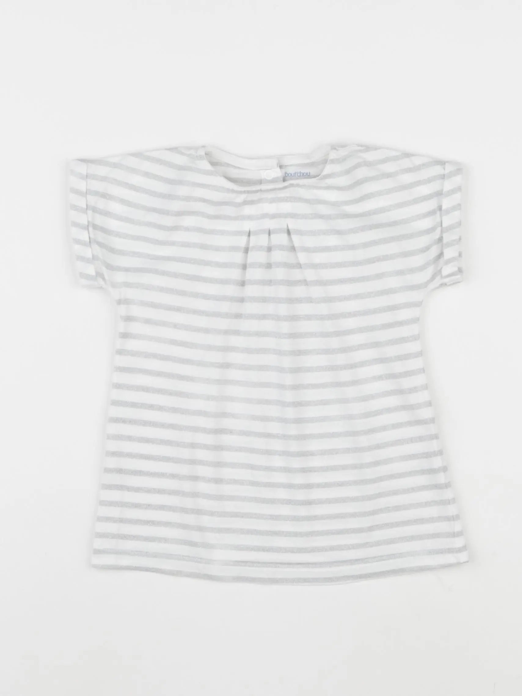 Boutchou - robe argent, blanc - 18 mois