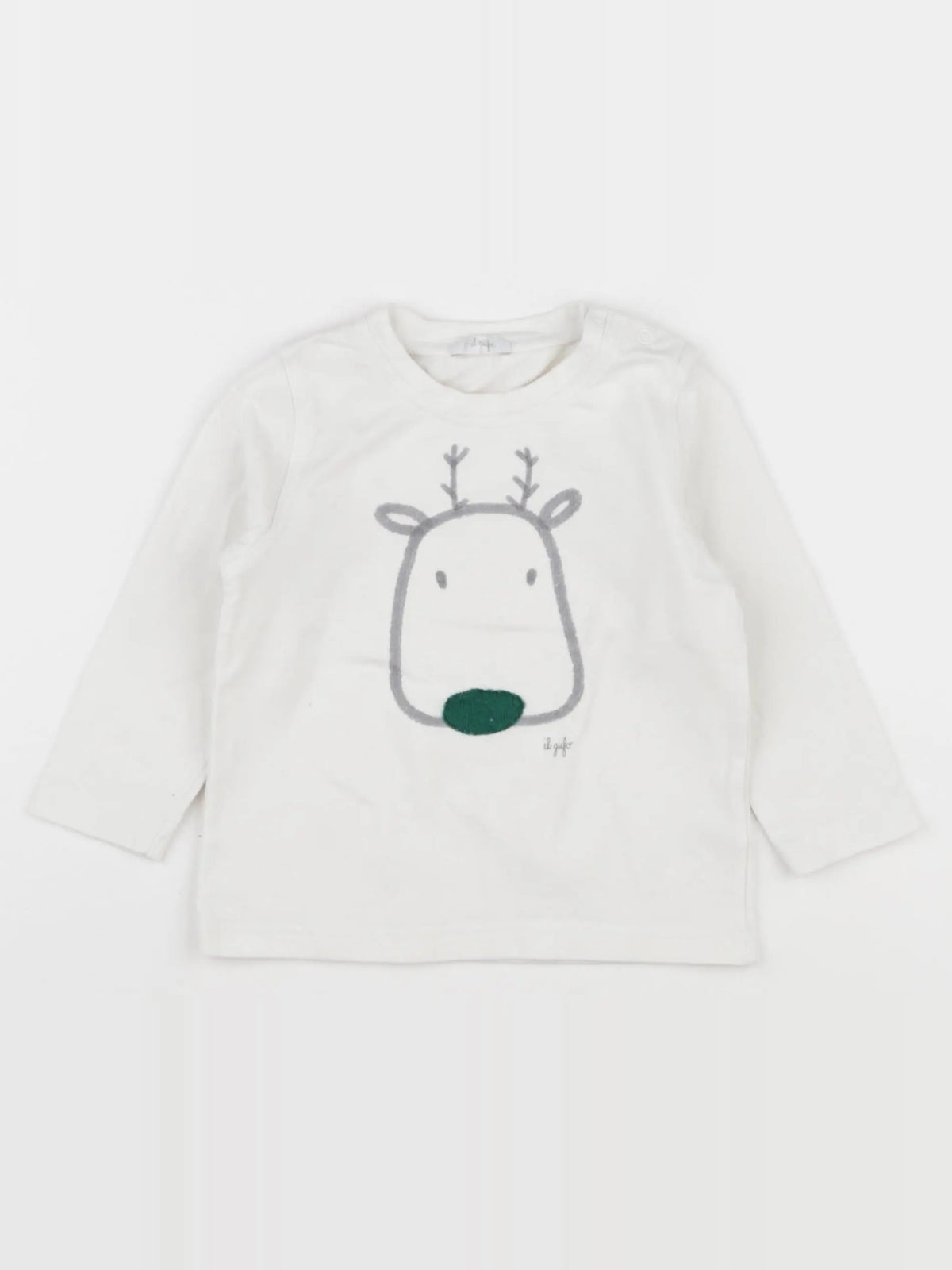 Il Gufo - tee-shirt blanc - 12 mois