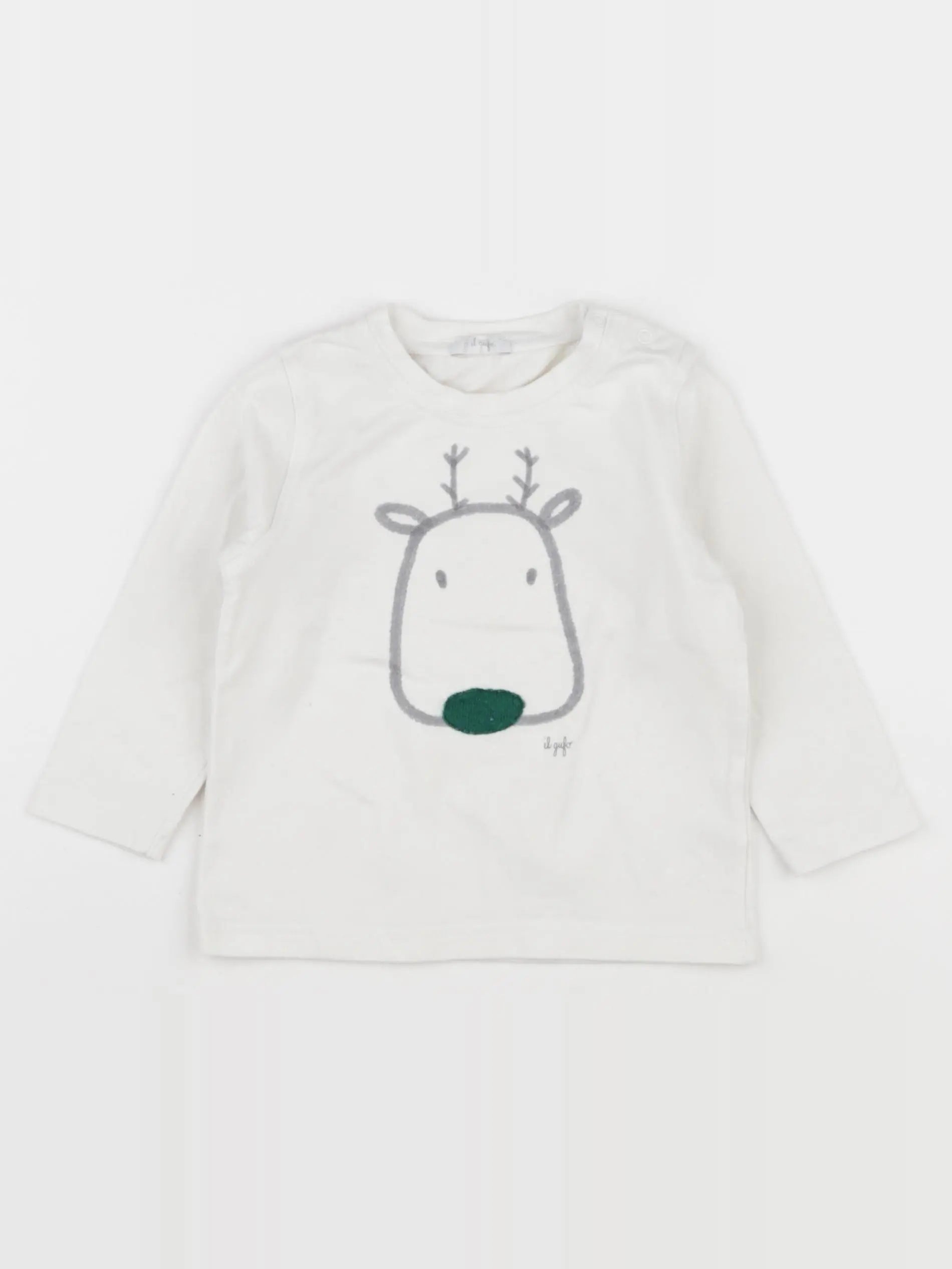 Il Gufo - tee-shirt blanc - 12 mois