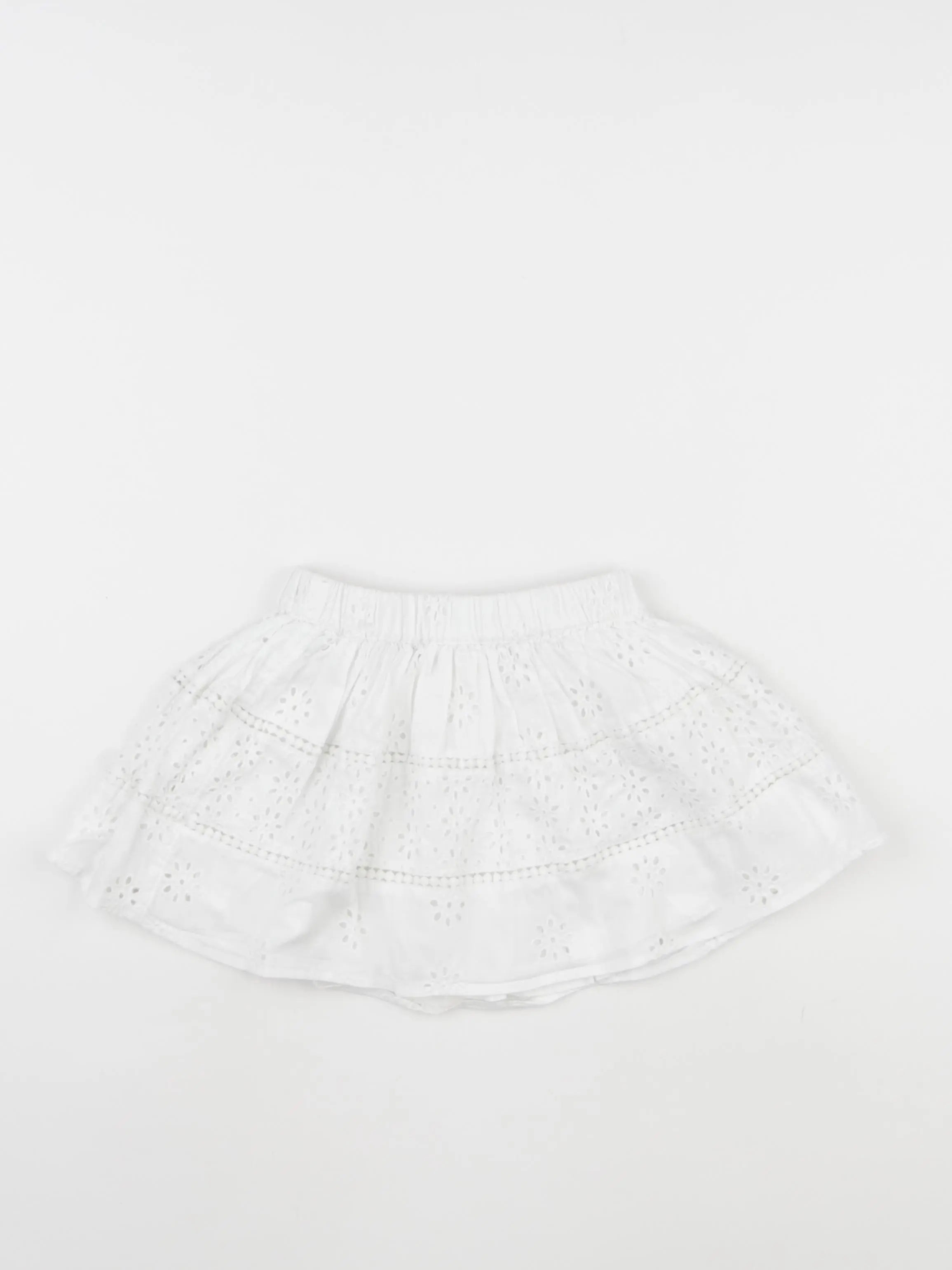 Vertbaudet - jupe blanc - 2 ans
