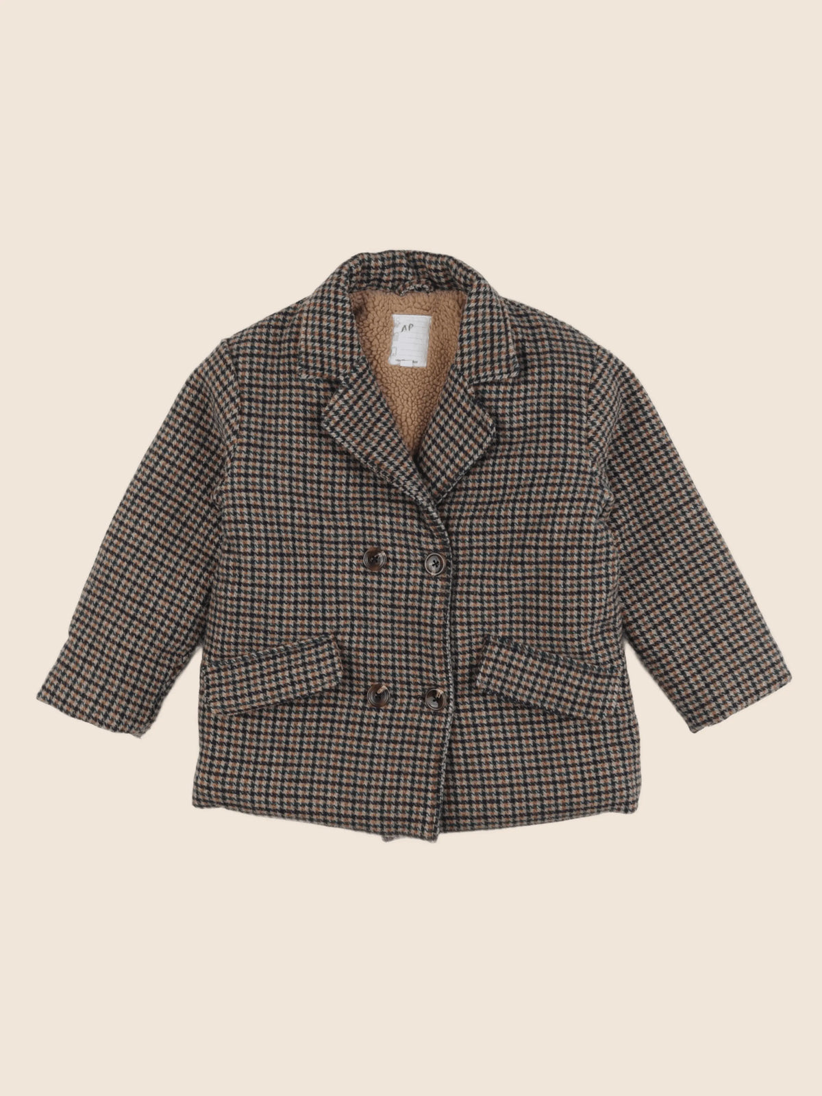 Vertbaudet - manteau beige - 10 ans
