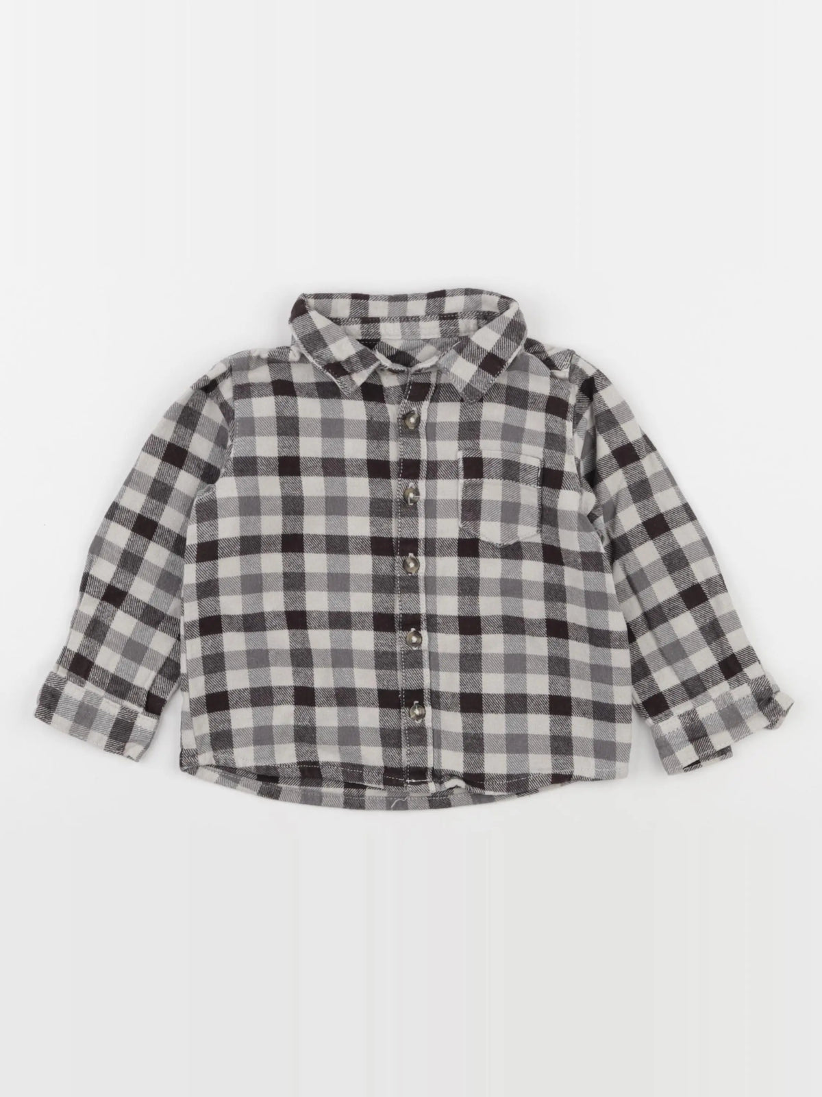 Vertbaudet - chemise marron - 24 mois