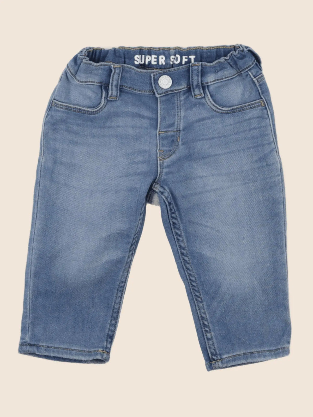 H&M - jean bleu - 6/9 mois