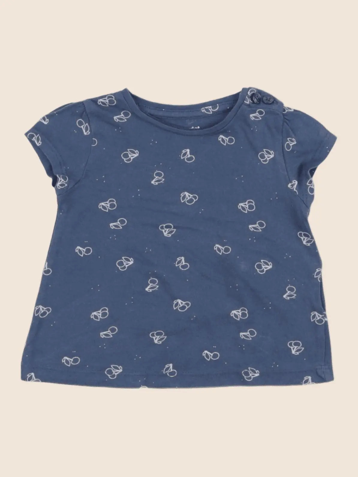 Vertbaudet - tee-shirt bleu - 3 mois