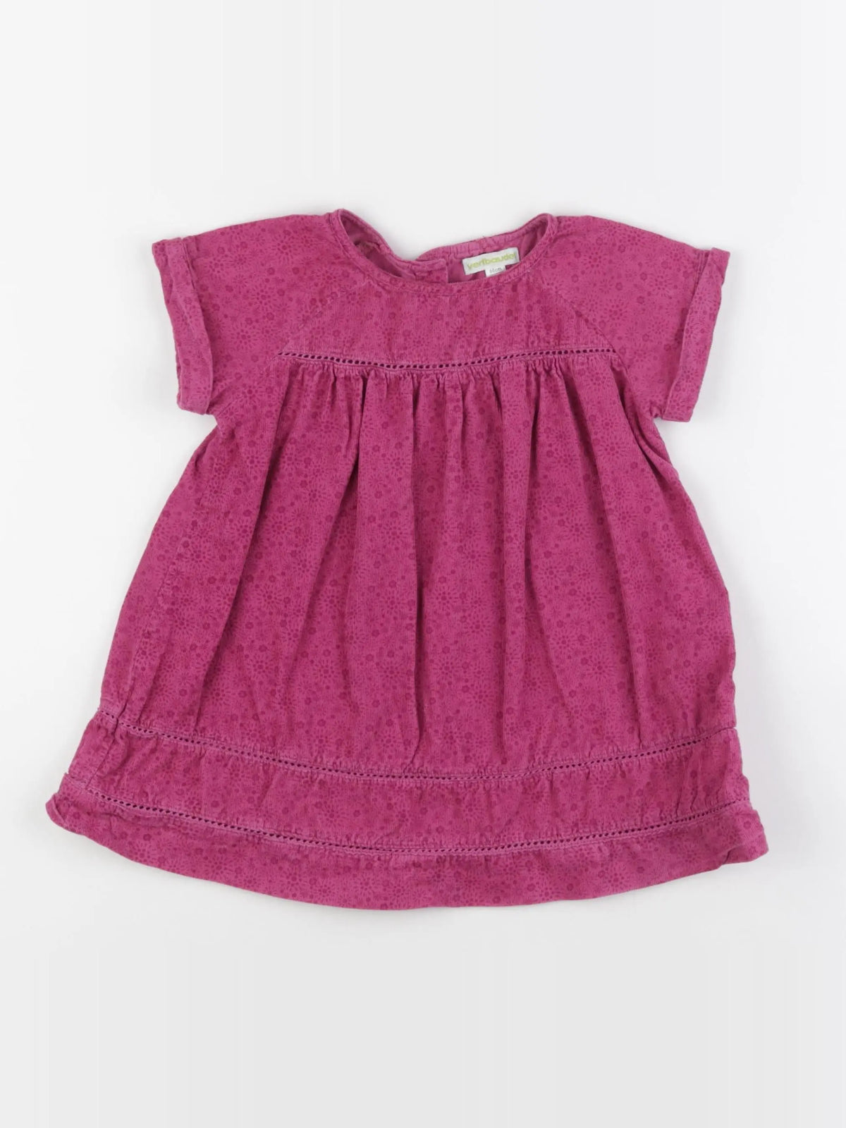 Vertbaudet - robe rose - 2 ans