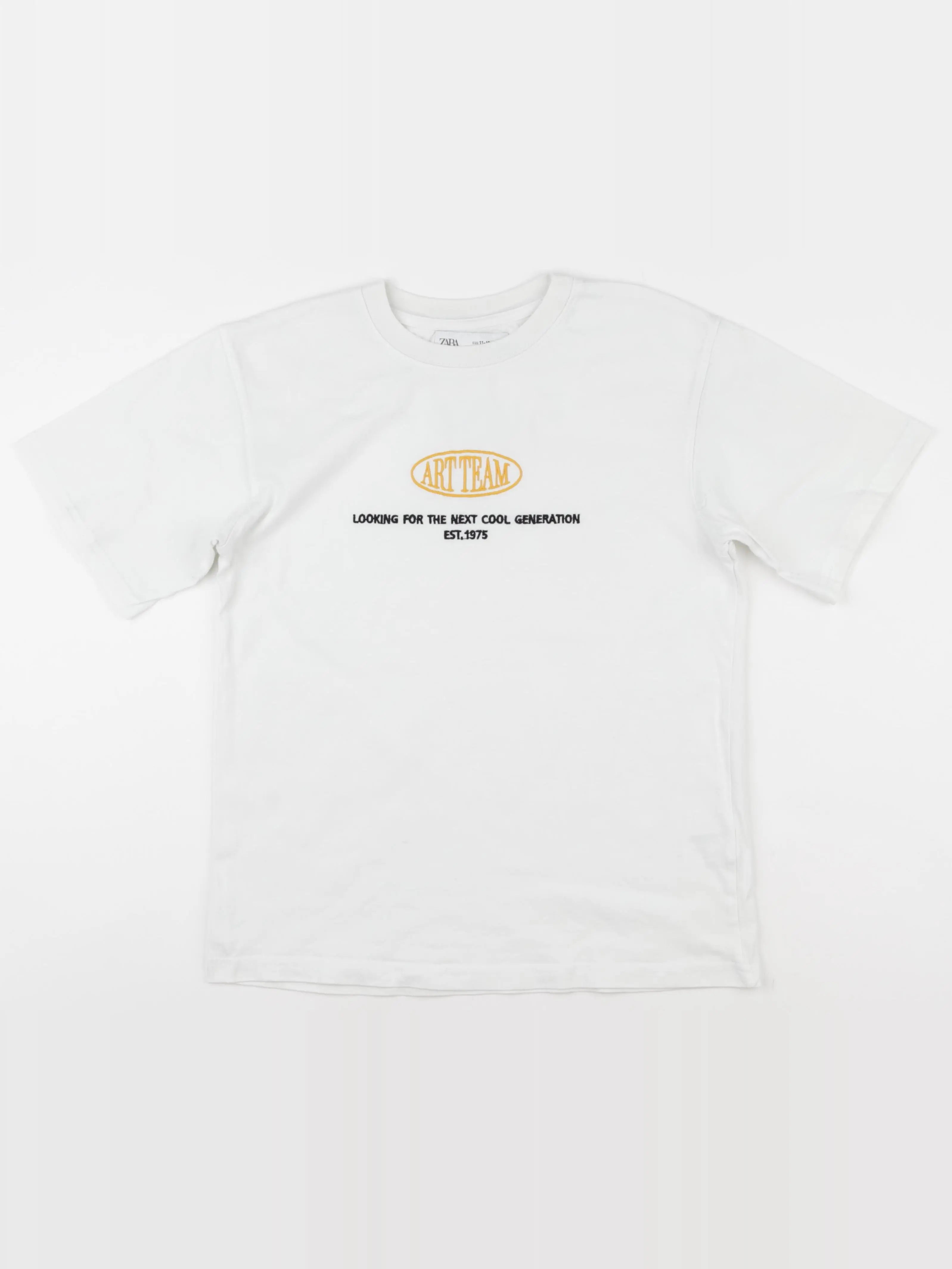 Zara - tee-shirt imprimé au dos blanc - 11/12 ans