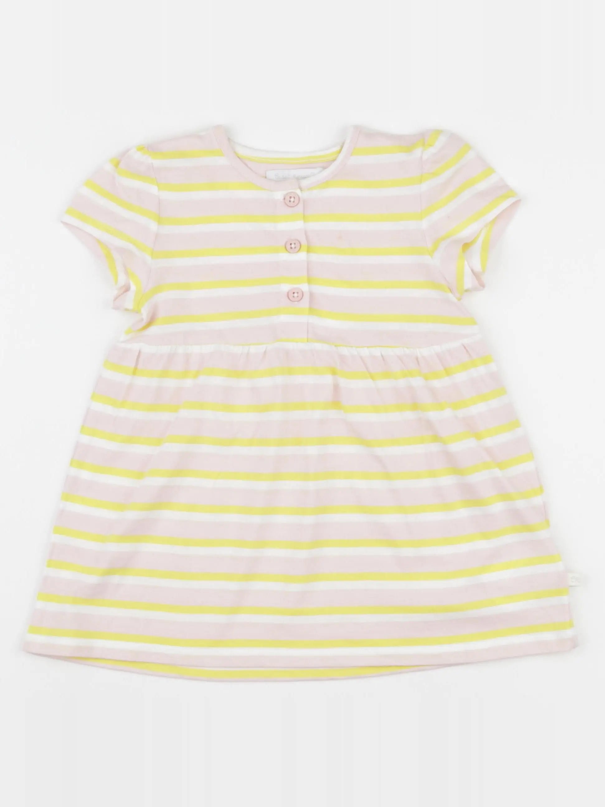 Cadet Rousselle - robe jaune, rose - 18 mois