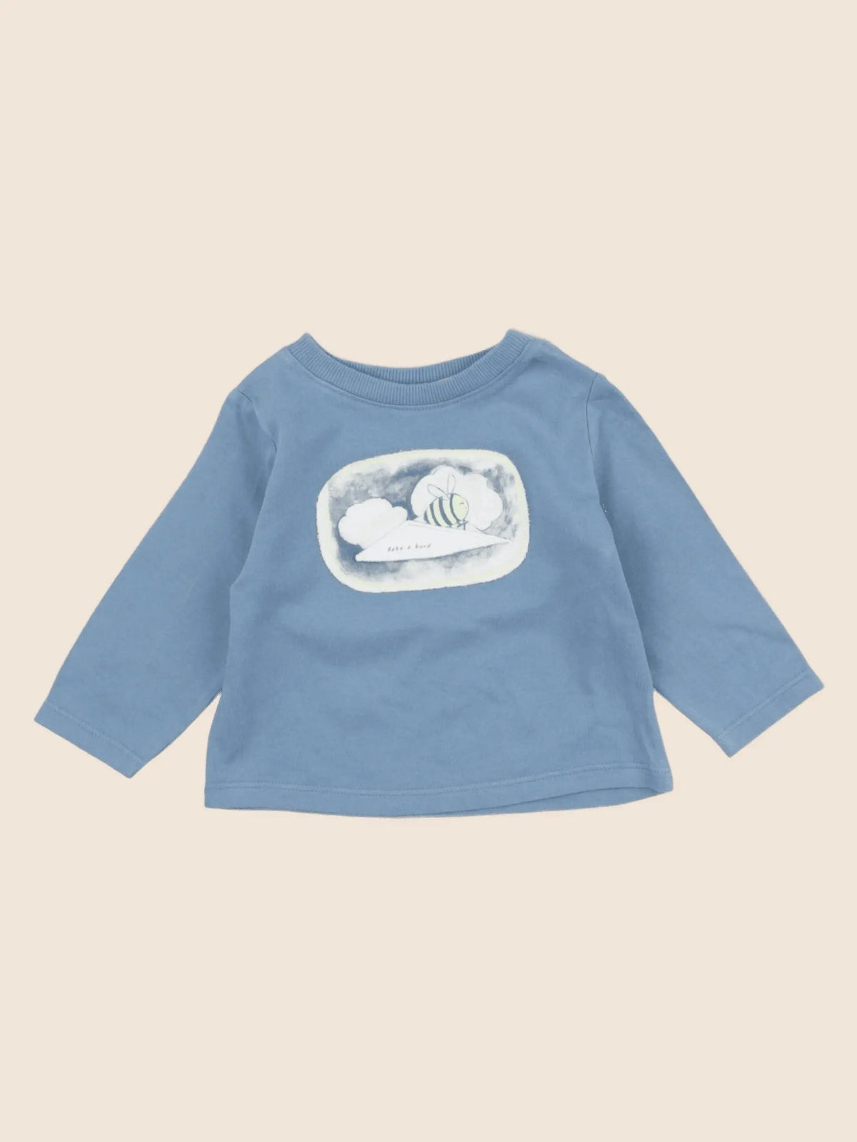 Tape à l'oeil - tee-shirt bleu - 6 mois