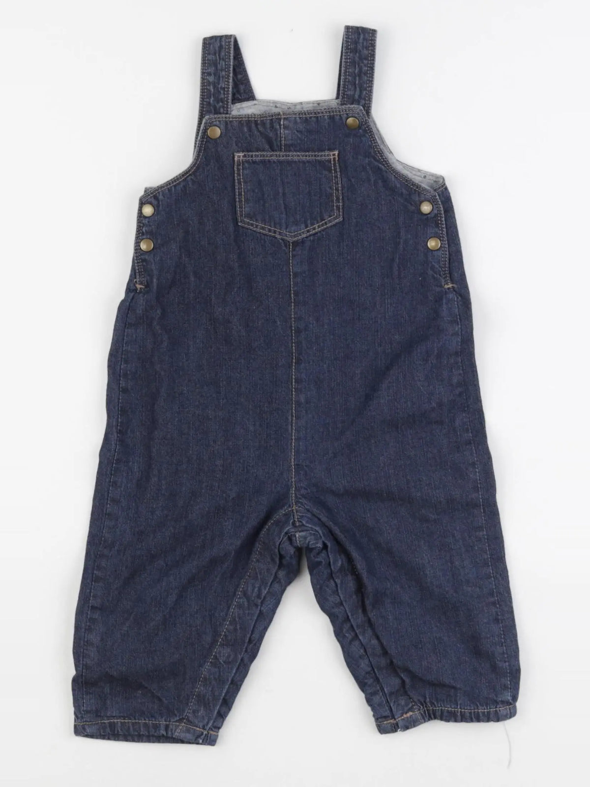 Boutchou - salopette doublé bleu - 6 mois