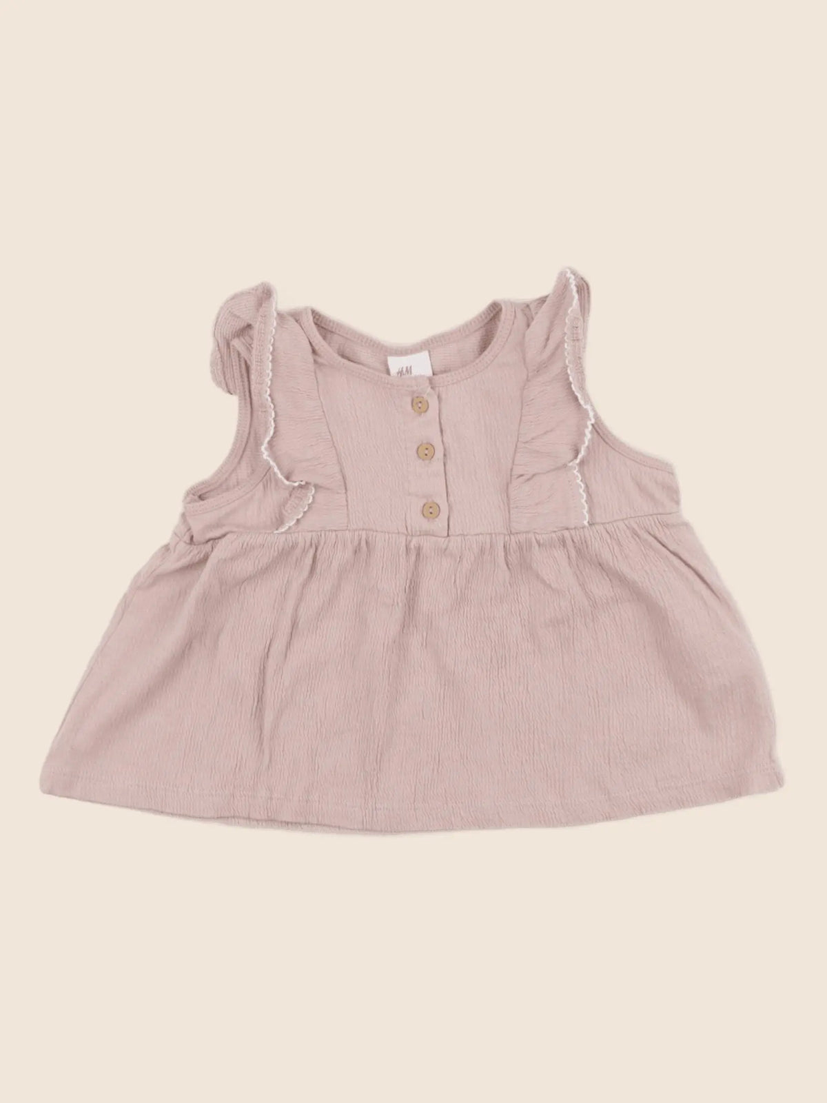 H&M - tee-shirt marron - 6/9 mois