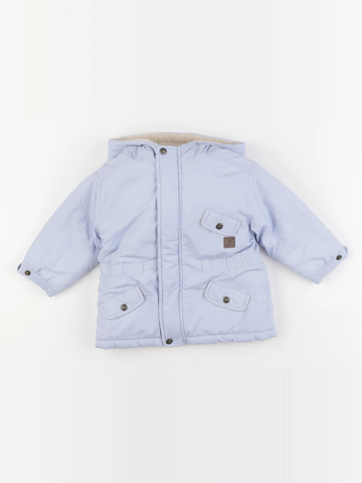 Jacadi - veste doublé bleu - 12 mois
