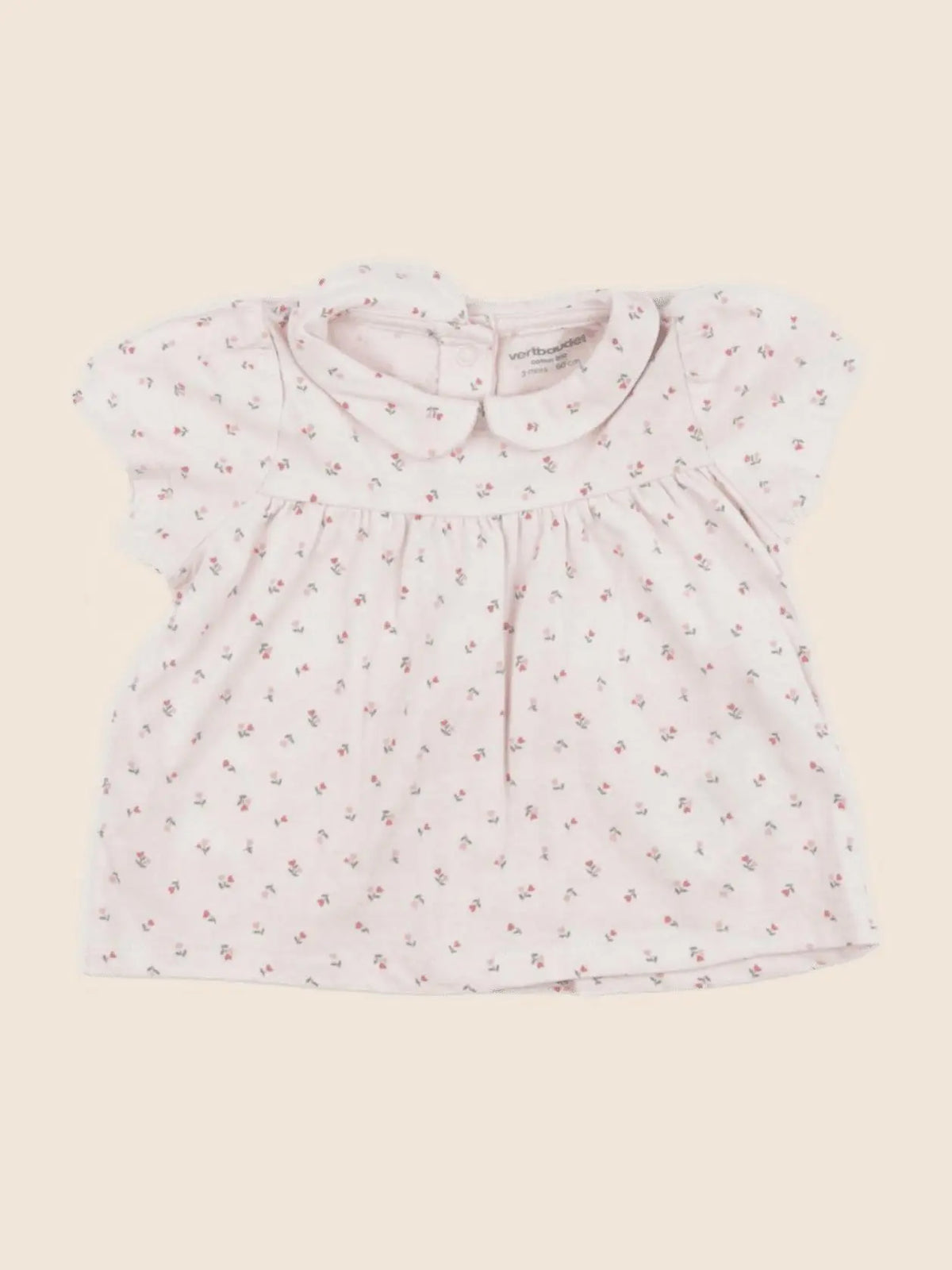 Vertbaudet - tee-shirt rose - 3 mois