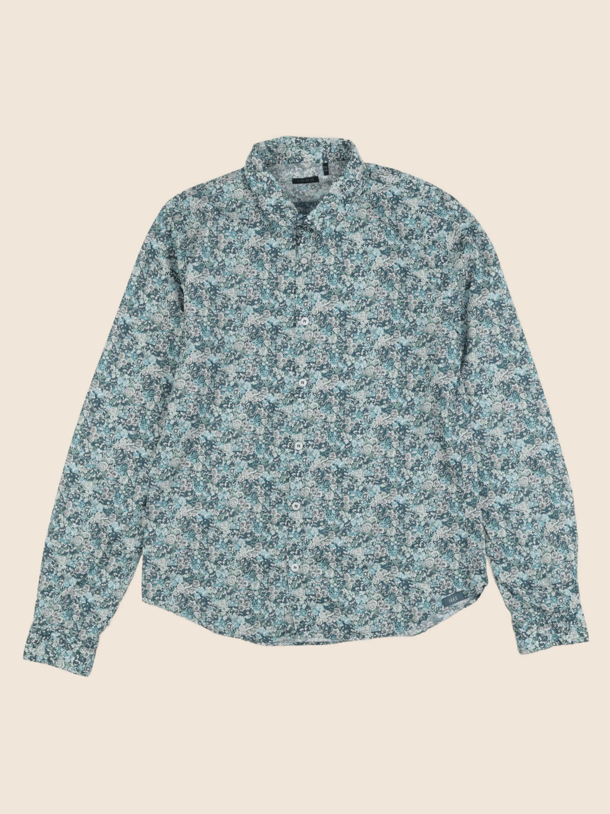 IKKS - chemise bleu, vert - 14 ans