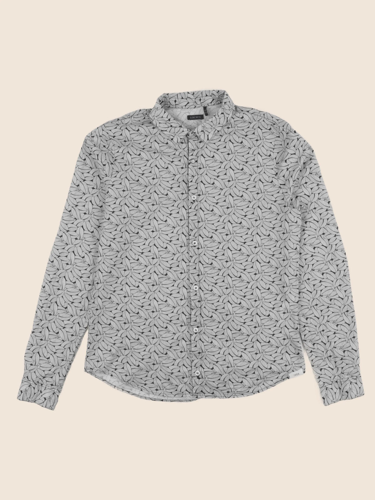 IKKS - chemise bleu, gris - 14 ans