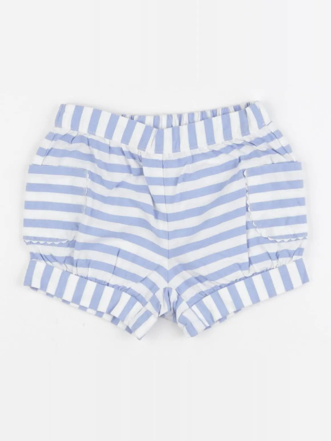 Jacadi - short blanc, bleu - 6 mois