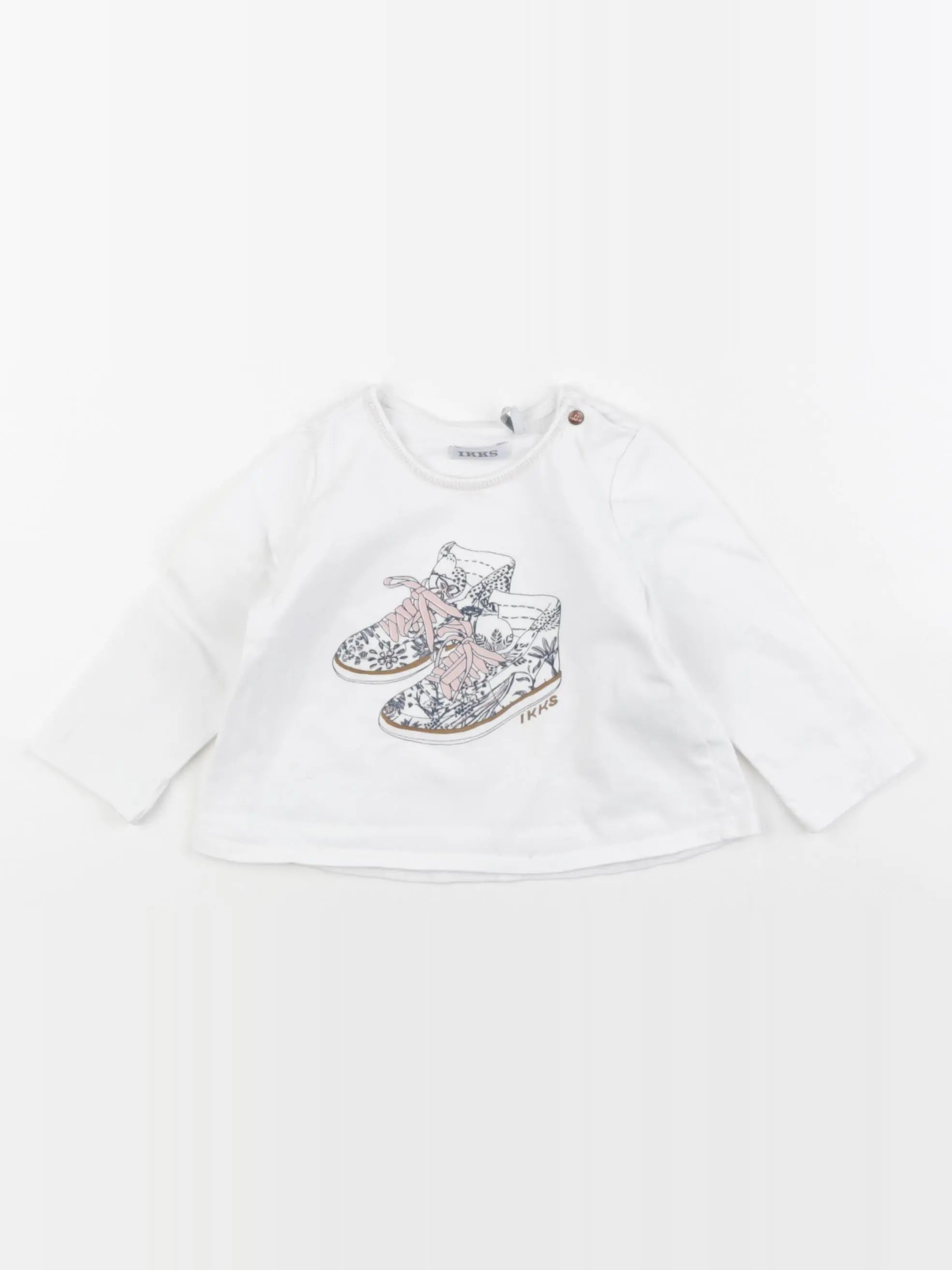 IKKS - tee-shirt blanc - 12 mois