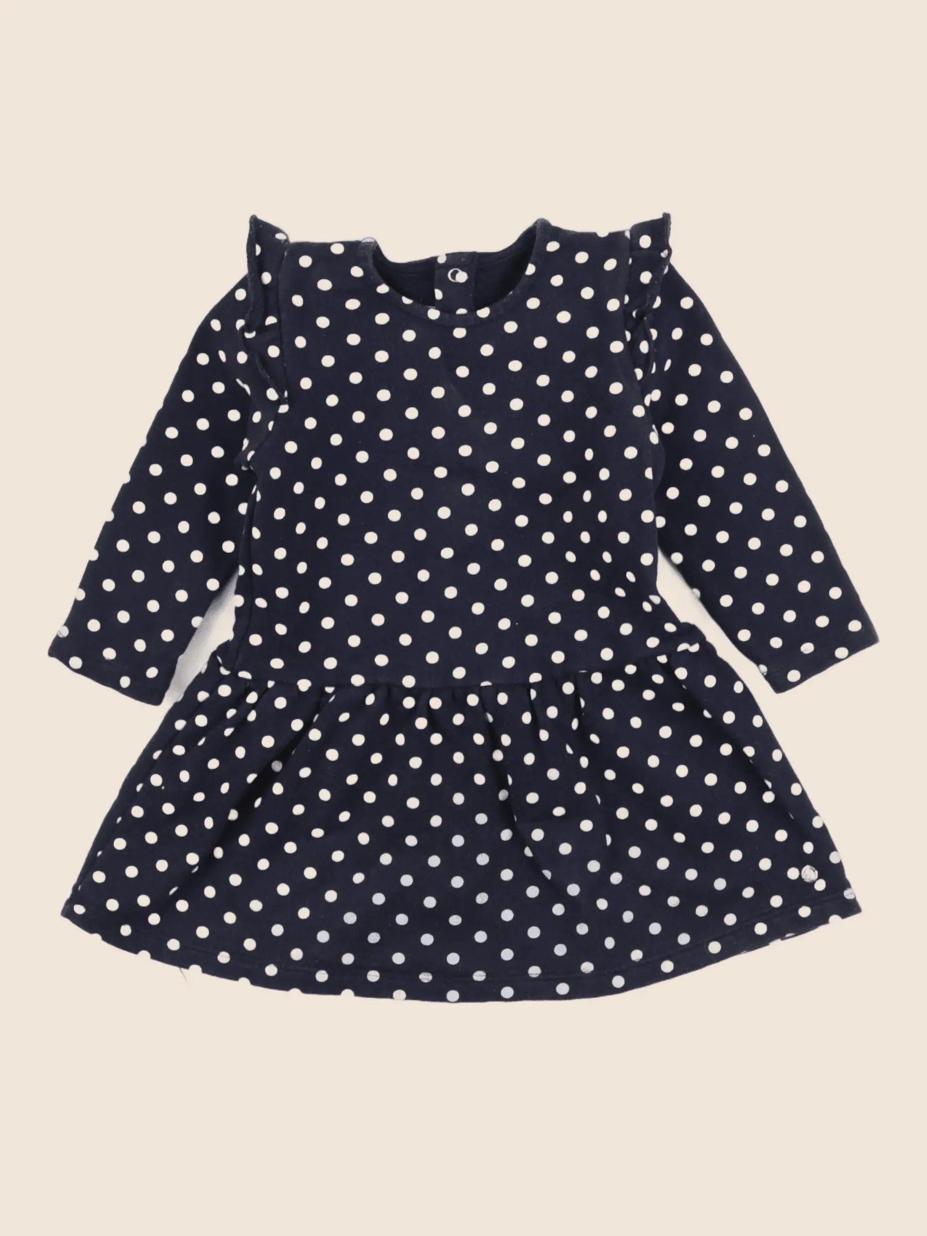Petit Bateau - robe bleu - 18 mois