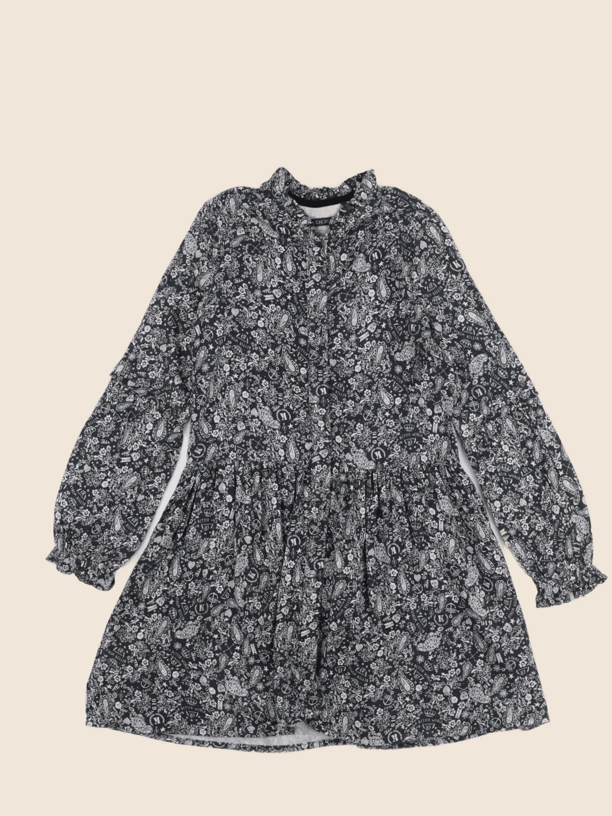 IKKS - robe noir - 8 ans