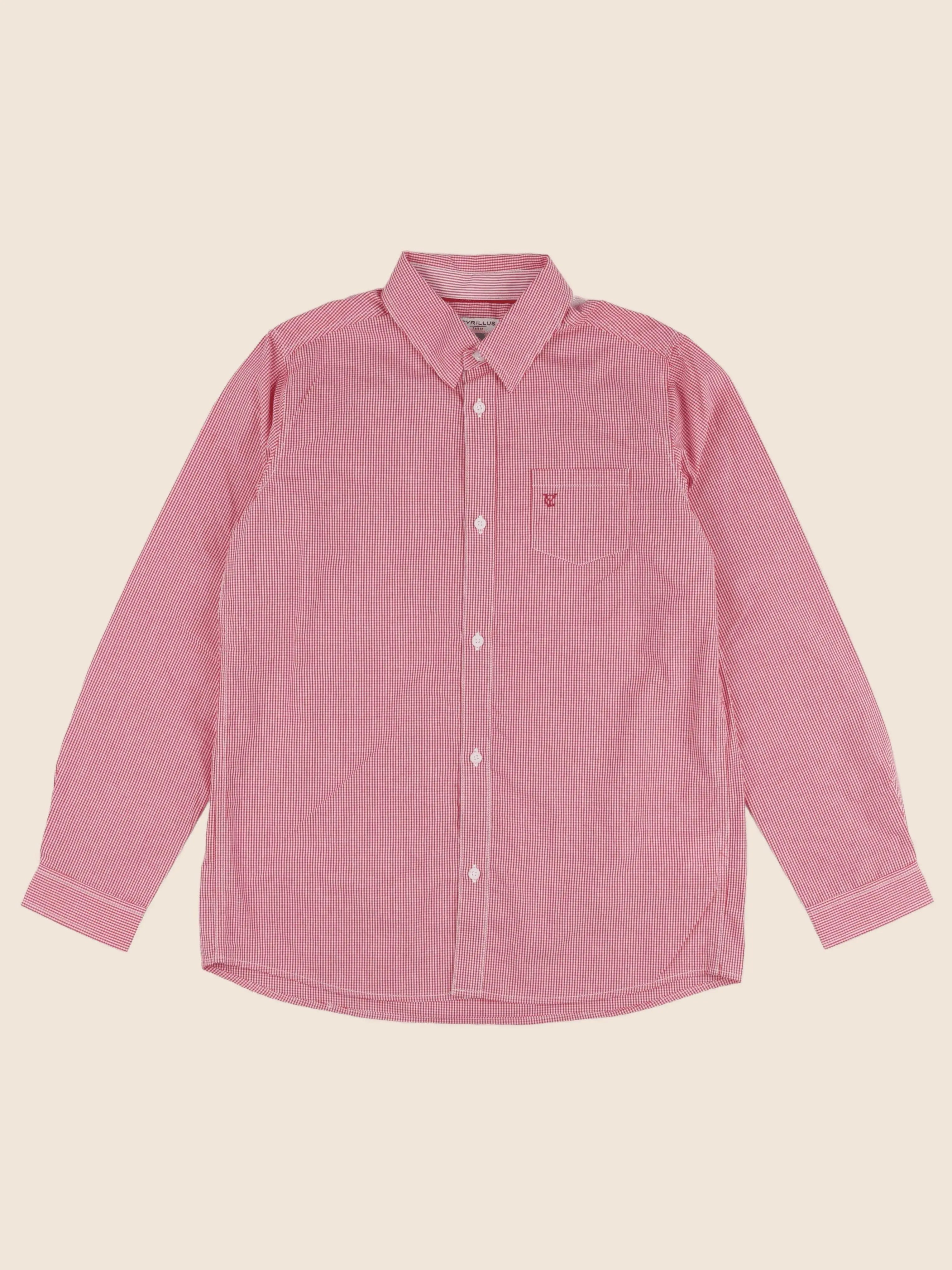 Cyrillus - chemise rouge - 12 ans