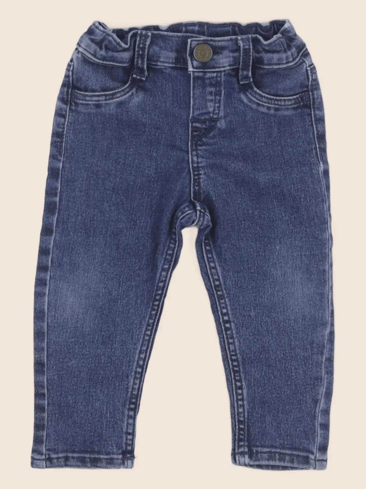 H&M - jegging bleu - 6/9 mois